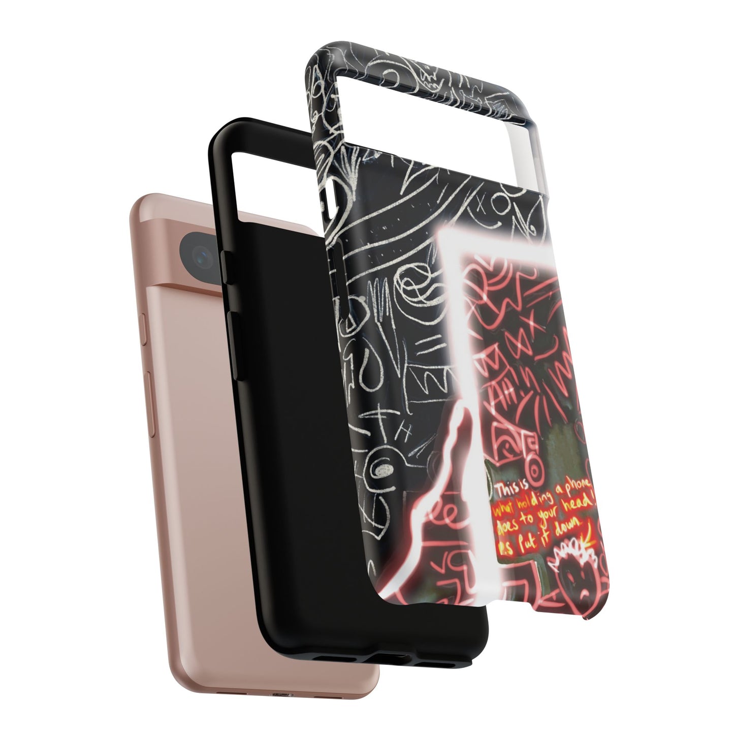 Artistic Phone Case - Unique Design with Quote