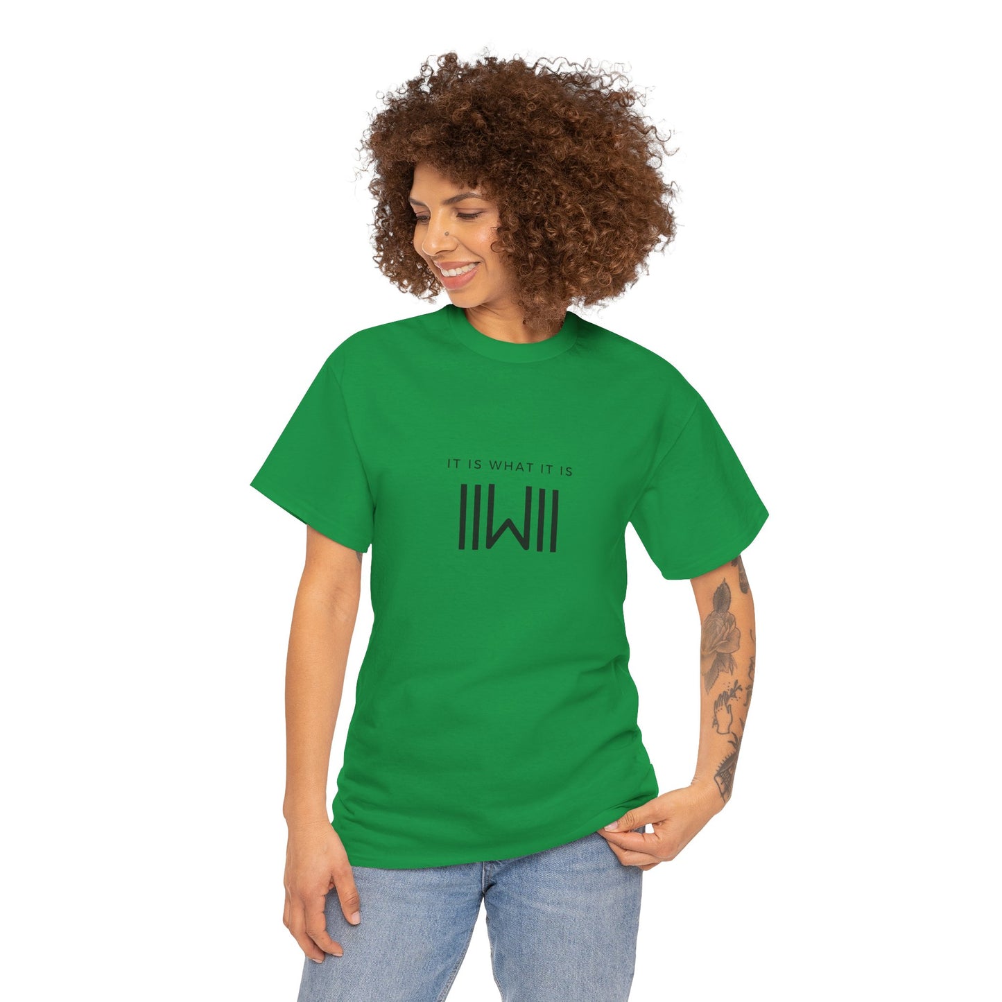 T-Shirt - IIWII "It Is What It Is" logo - Unisex Heavy Cotton Tee Shirt