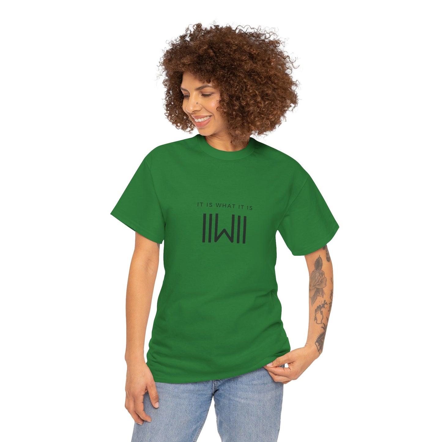 T-Shirt - IIWII "It Is What It Is" logo - Unisex Heavy Cotton Tee Shirt