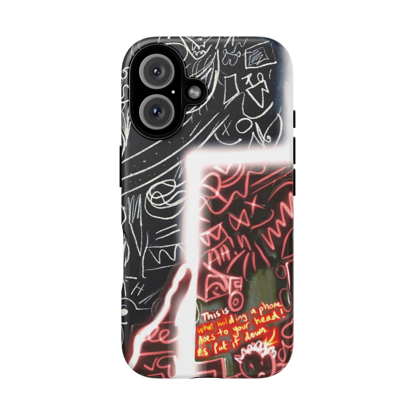 Artistic Phone Case - Unique Design with Quote