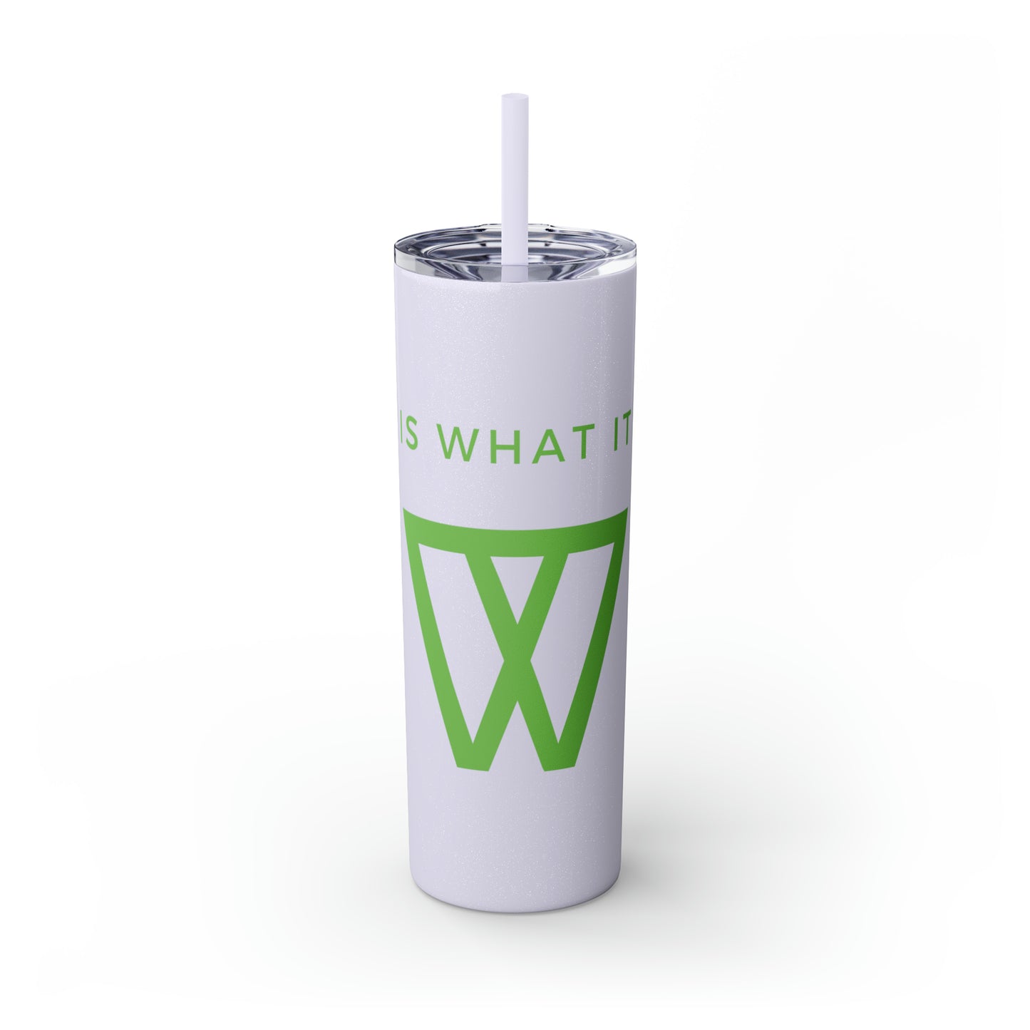 Water Bottle Flask Tumbler - IIWII Skinny Tumbler with Straw, 20oz