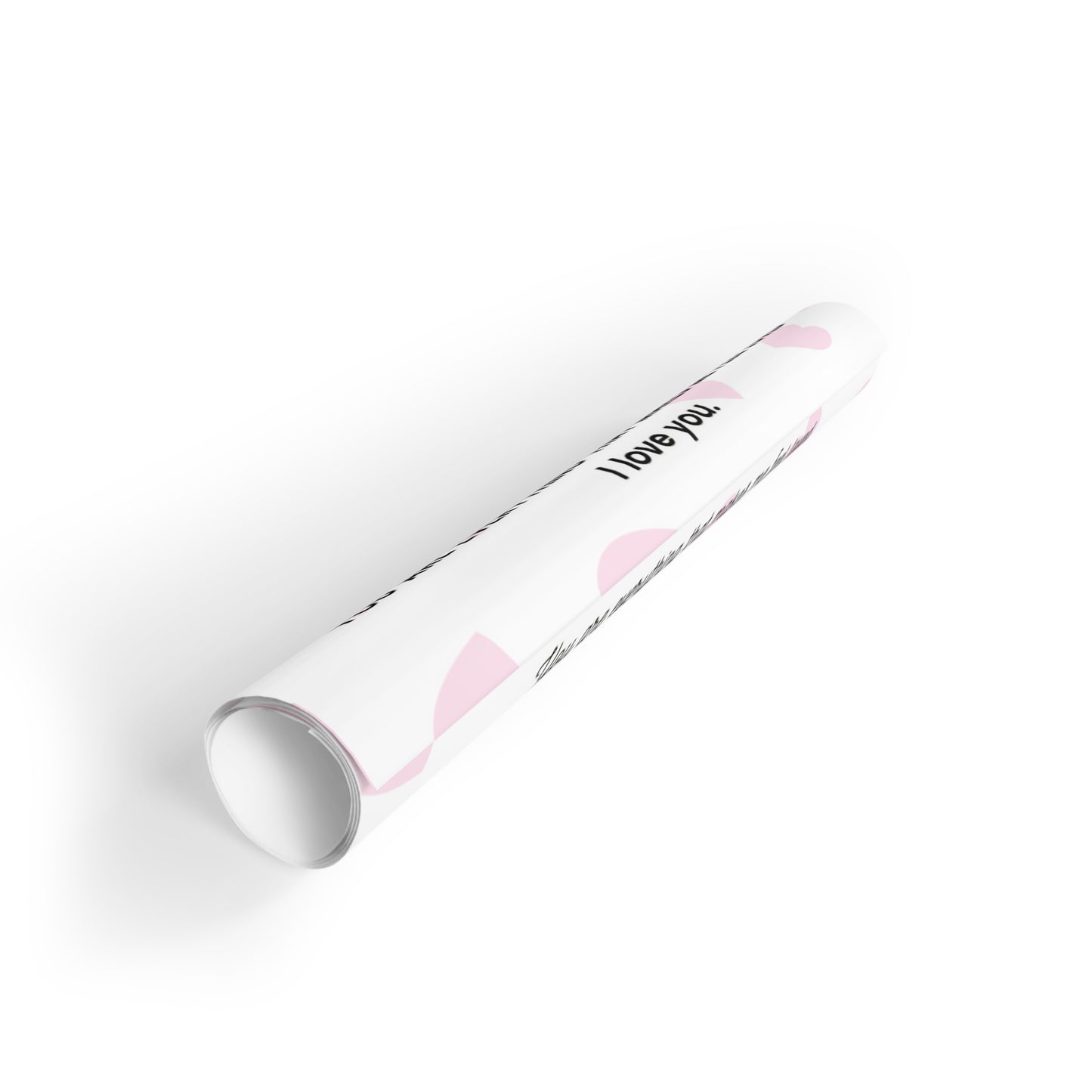 Gift Wrapping Paper Rolls "You are everything that makes me feel loved", RED HEARTS - 1pc