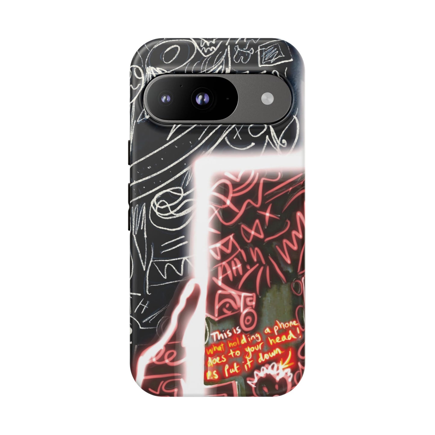 Artistic Phone Case - Unique Design with Quote