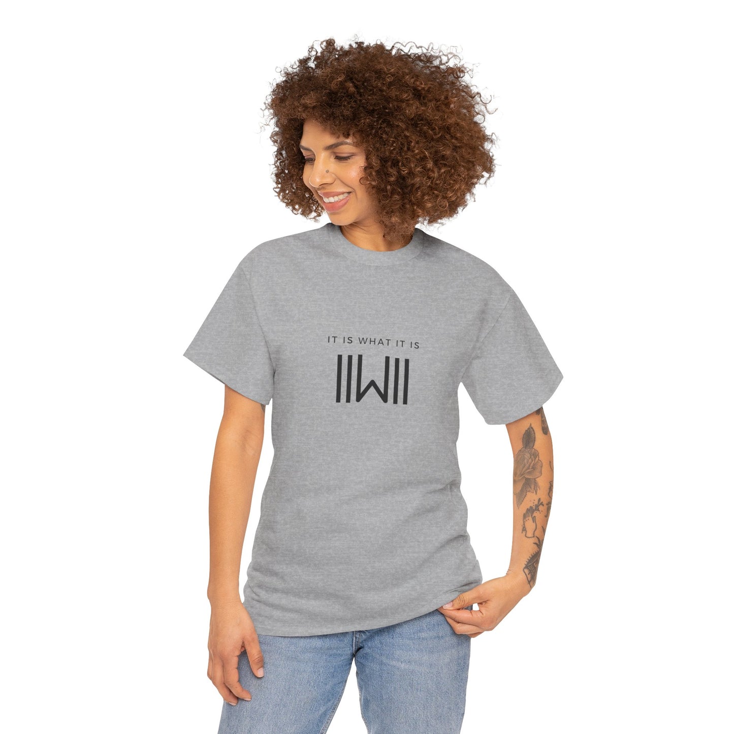T-Shirt - IIWII "It Is What It Is" logo - Unisex Heavy Cotton Tee Shirt