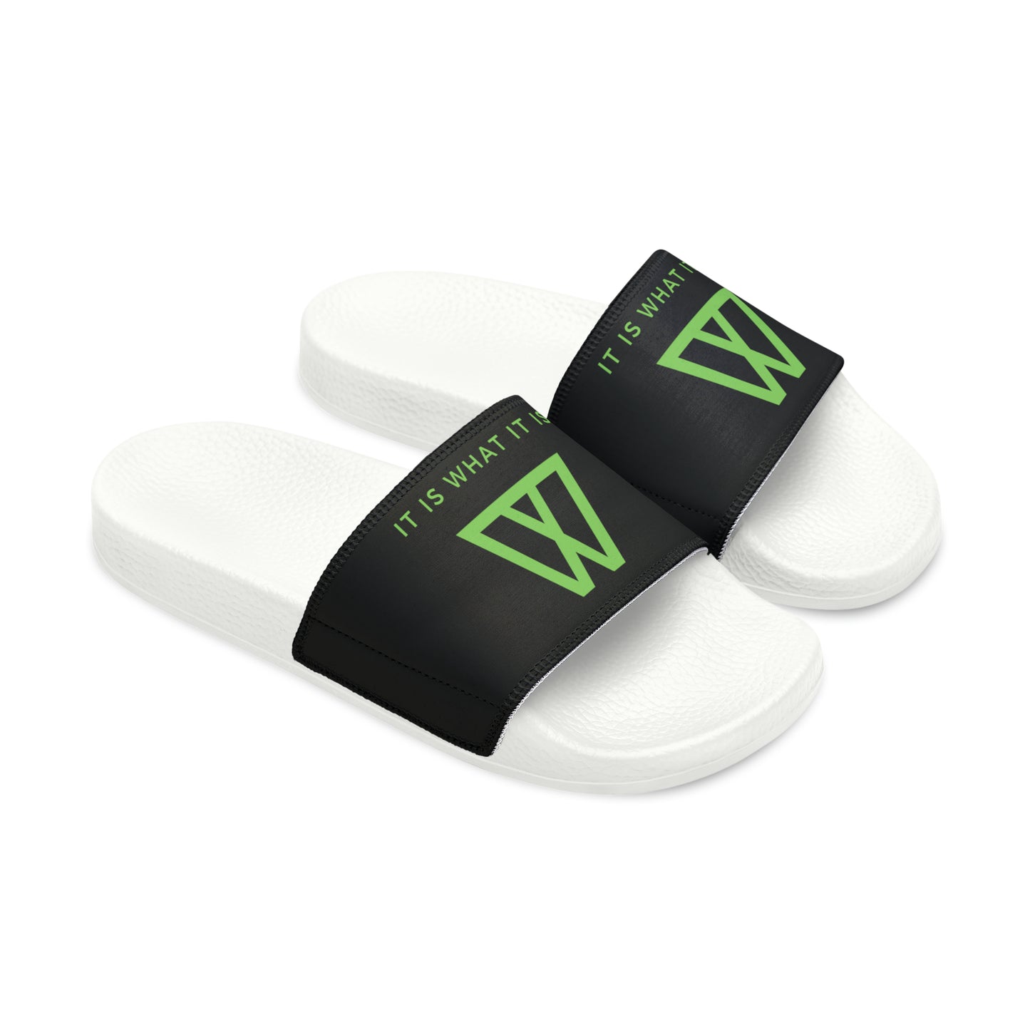 Slide Sandals Flip Flops - IIWII logo branded - Men's PU Slide Sandals