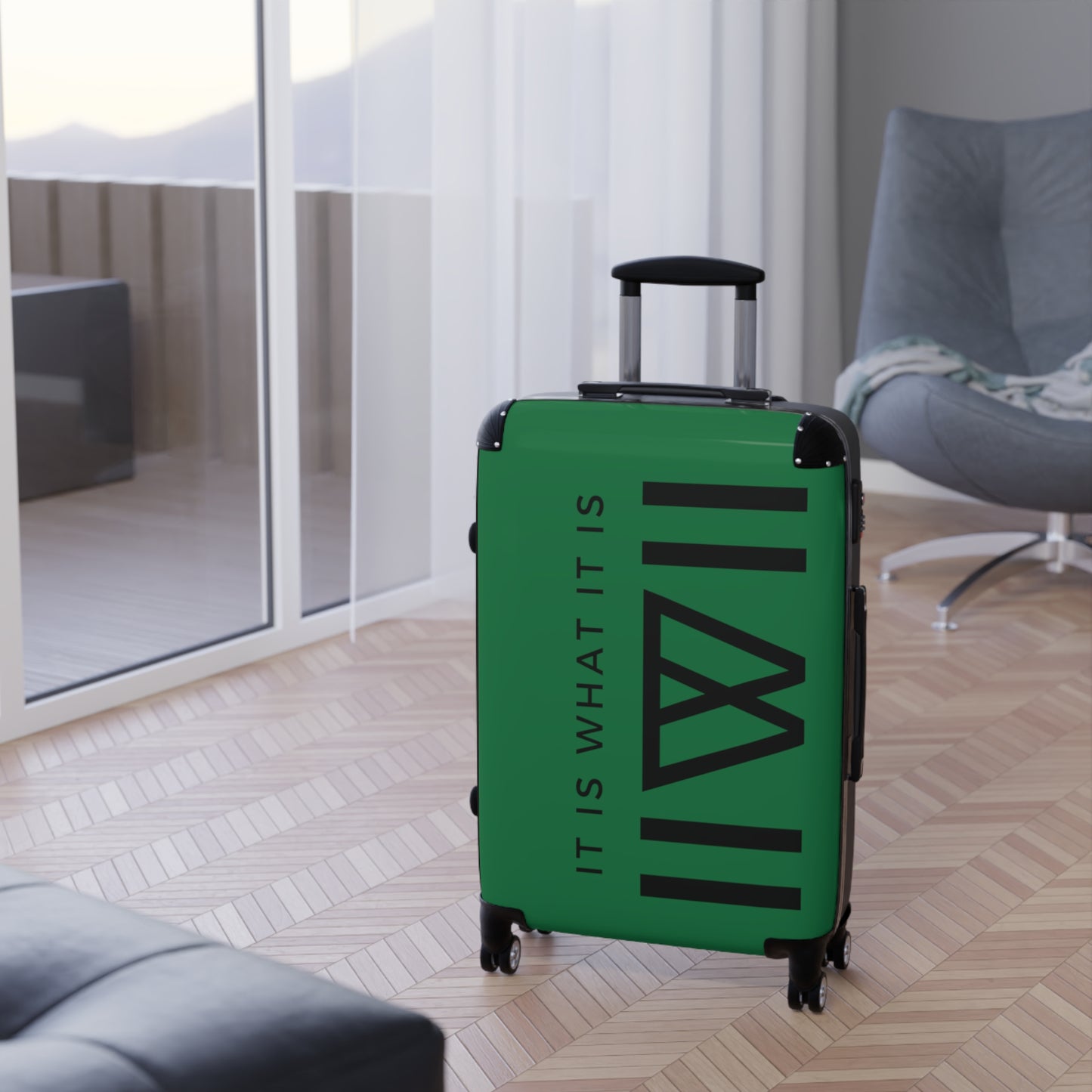 Suitcase *Limited Edition (Green & Black) - IIWII logo branded Suitcase