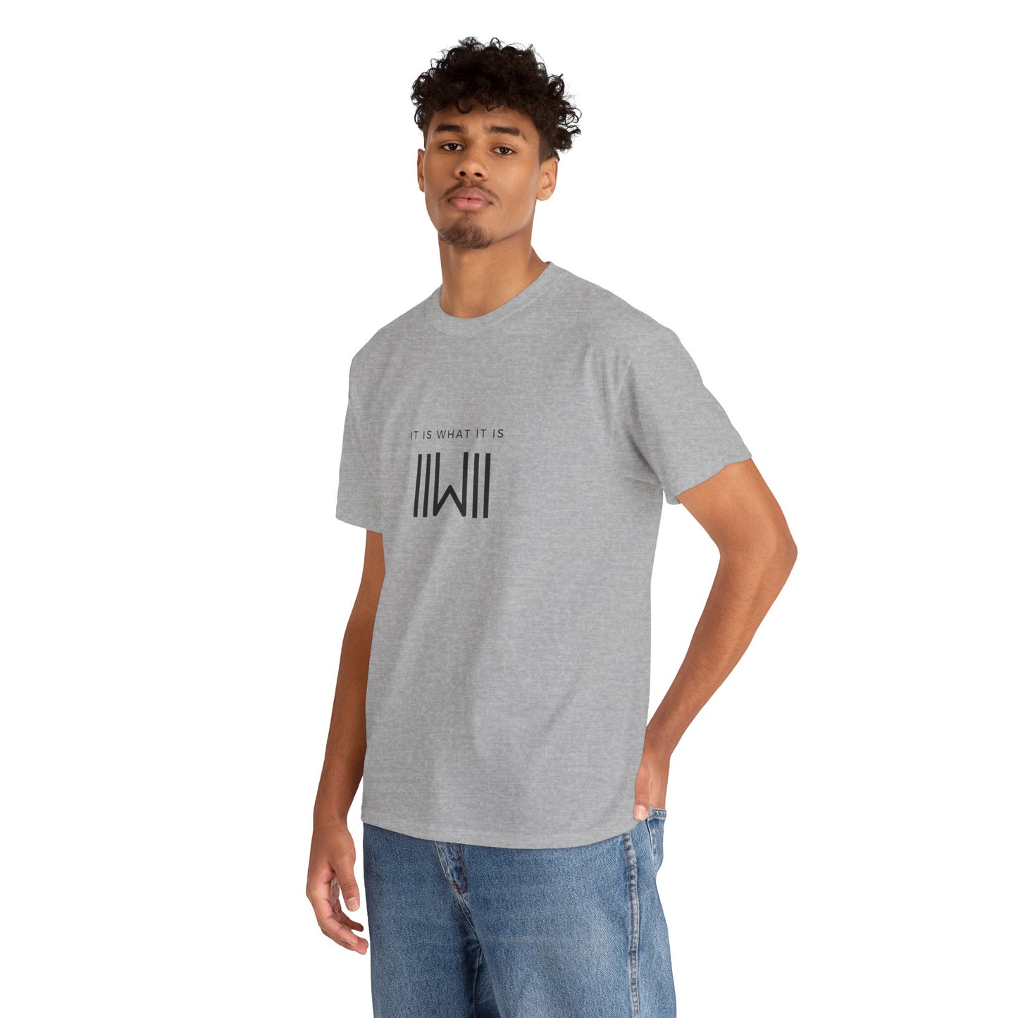 T-Shirt - IIWII "It Is What It Is" logo - Unisex Heavy Cotton Tee Shirt