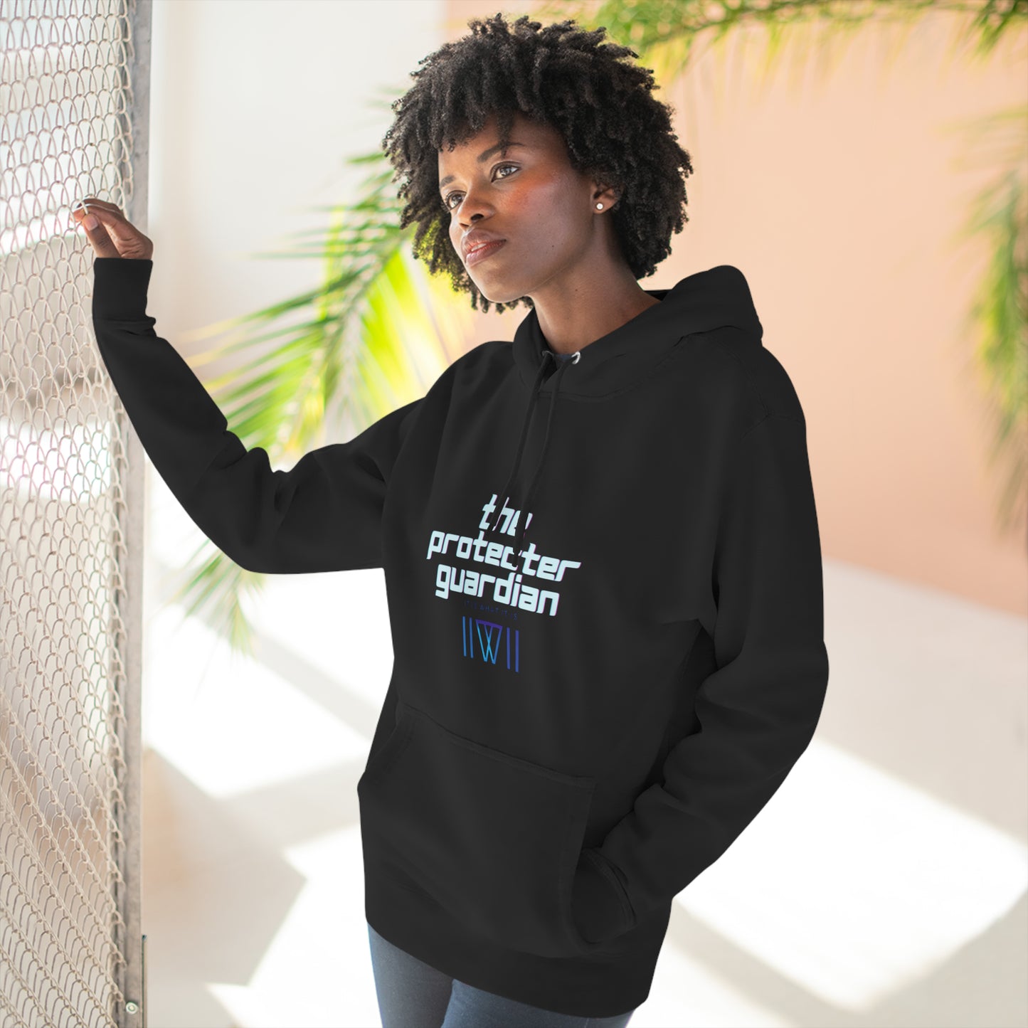 Hoody "Inter-dimensional, crumble bunnies" This is The Protector Guardian,  Unisex Premium Pullover Hoodie