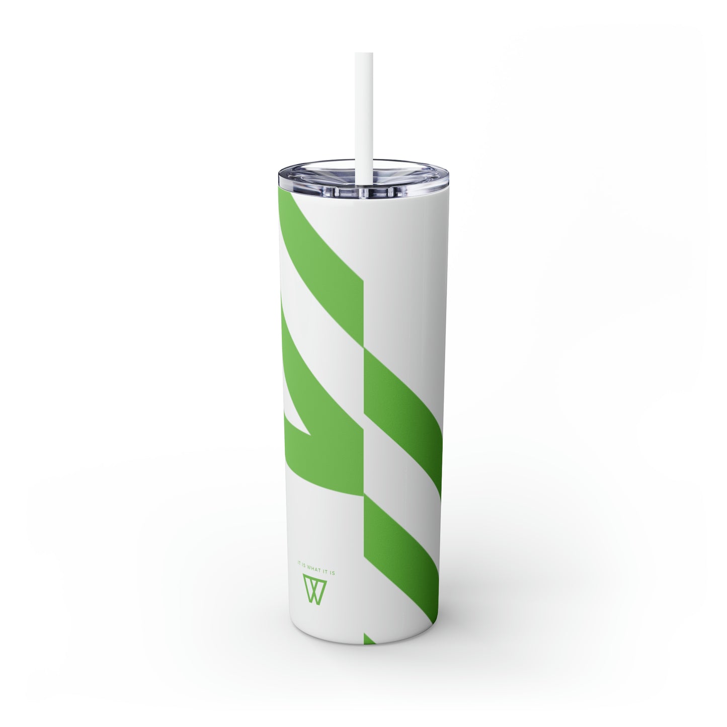 Water Bottle Flask Tumbler - IIWII Skinny Tumbler with Straw, 20oz