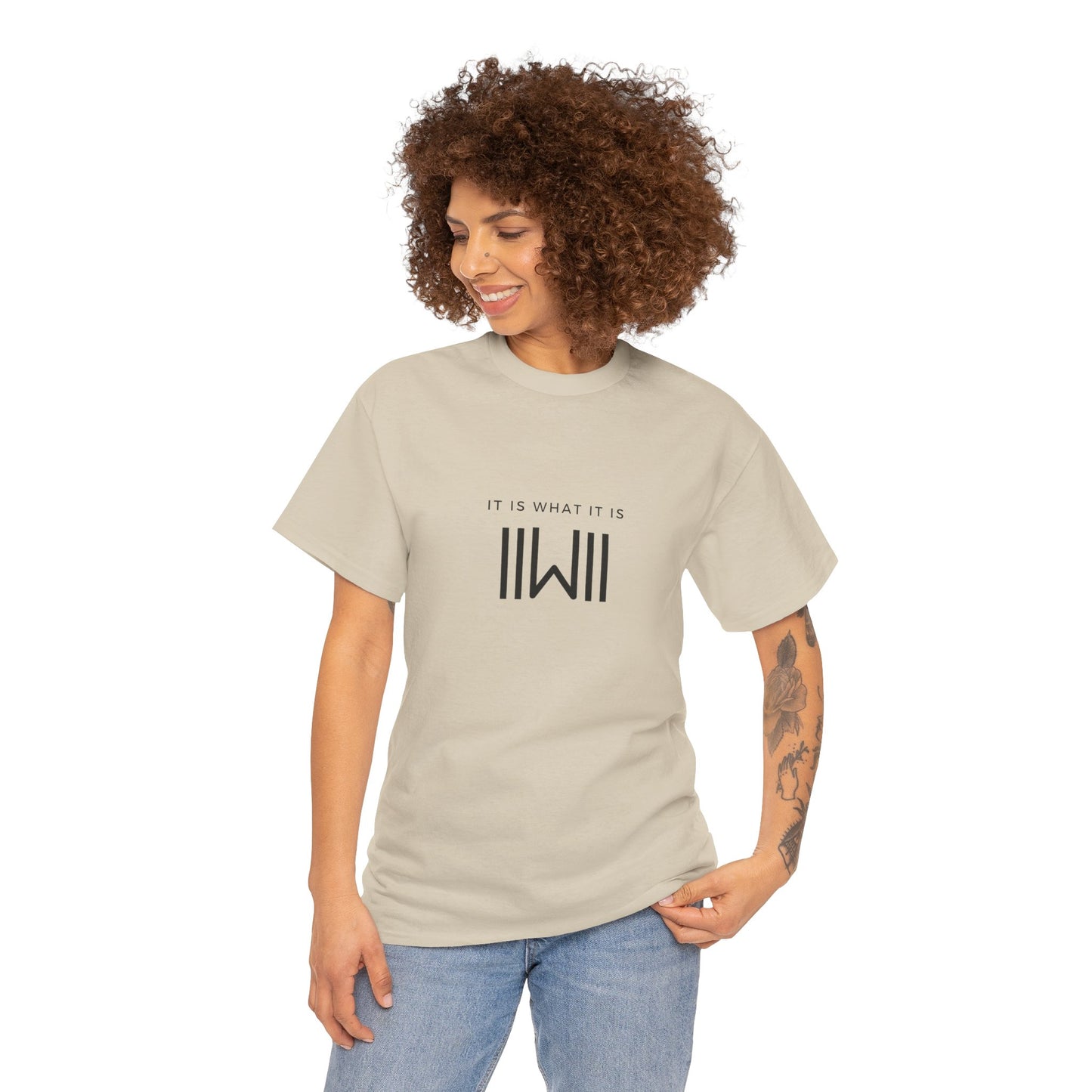 T-Shirt - IIWII "It Is What It Is" logo - Unisex Heavy Cotton Tee Shirt