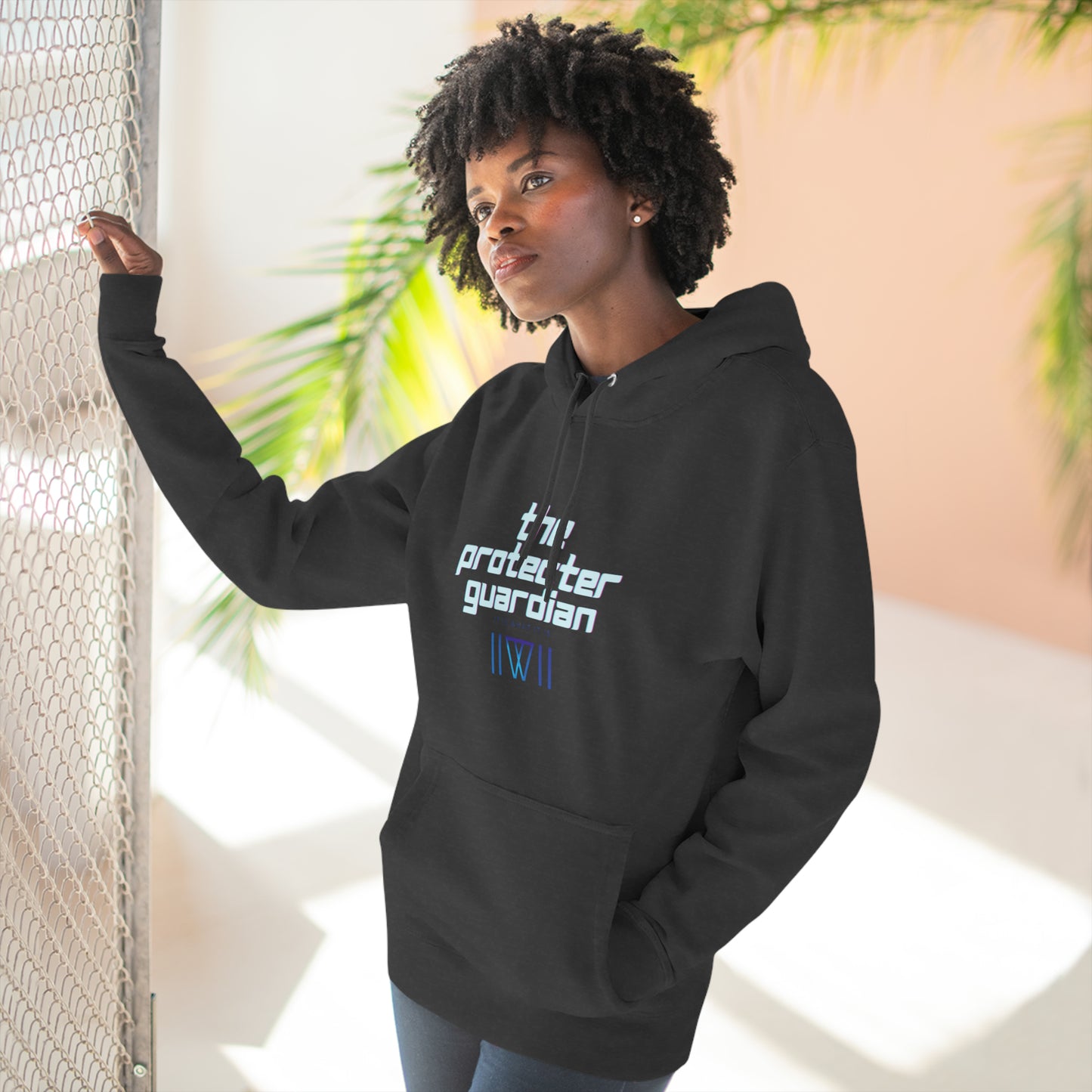 Hoody "Inter-dimensional, crumble bunnies" This is The Protector Guardian,  Unisex Premium Pullover Hoodie
