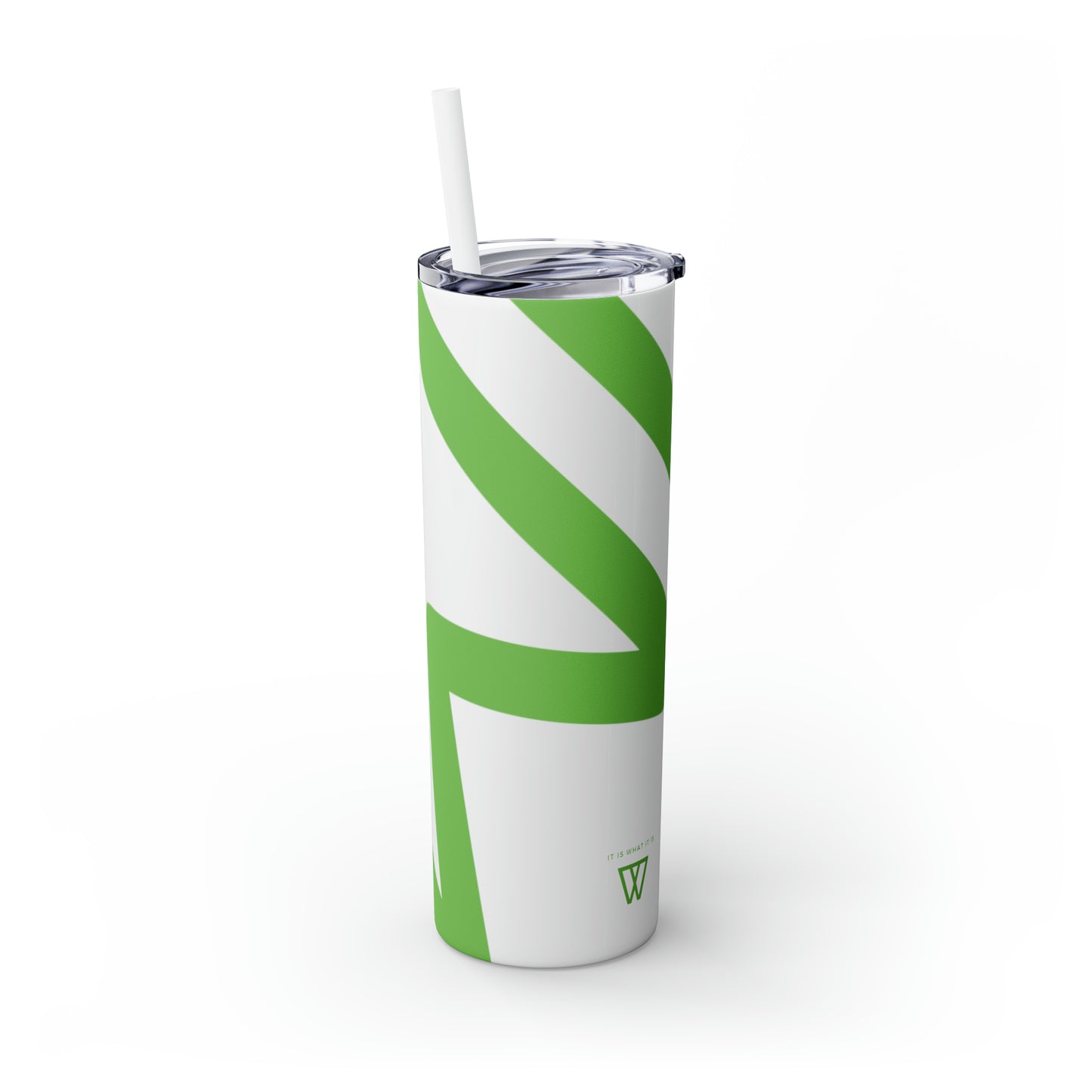 Water Bottle Flask Tumbler - IIWII Skinny Tumbler with Straw, 20oz
