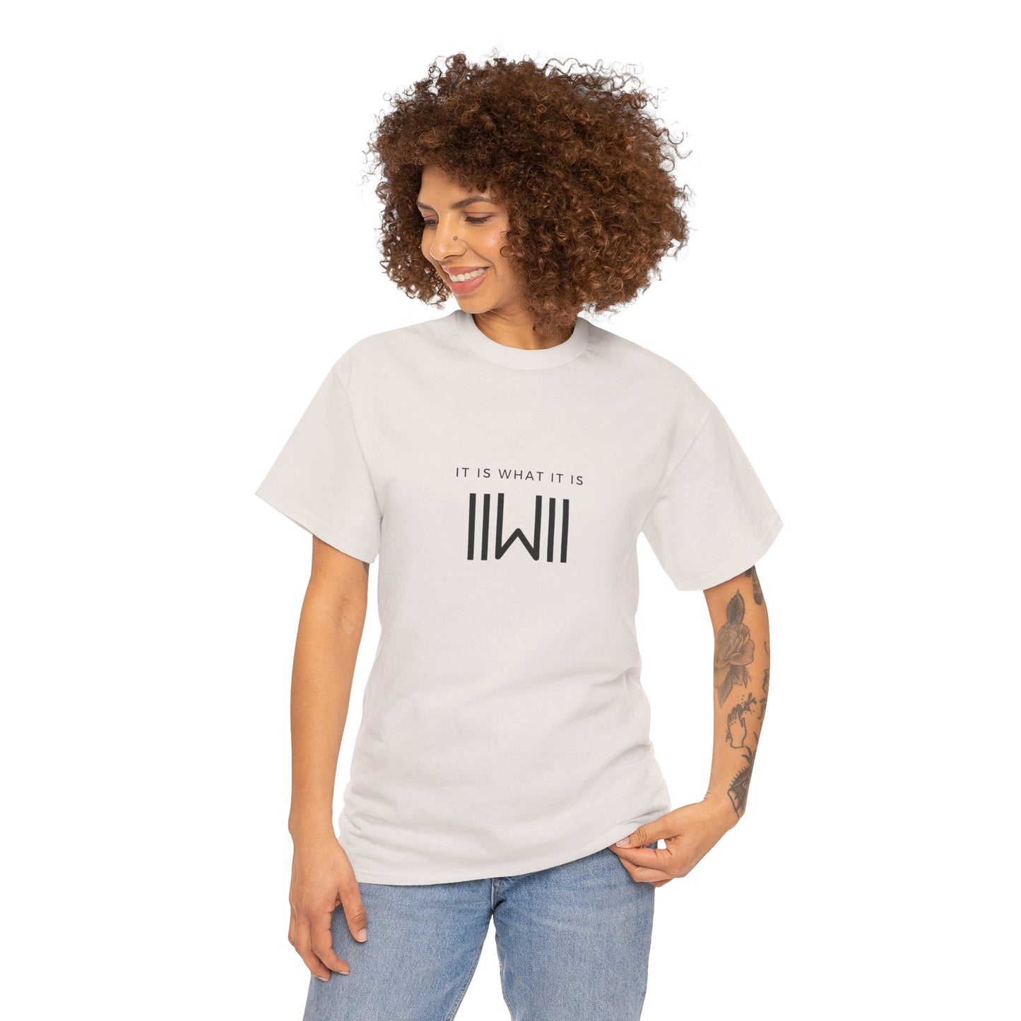 T-Shirt - IIWII "It Is What It Is" logo - Unisex Heavy Cotton Tee Shirt