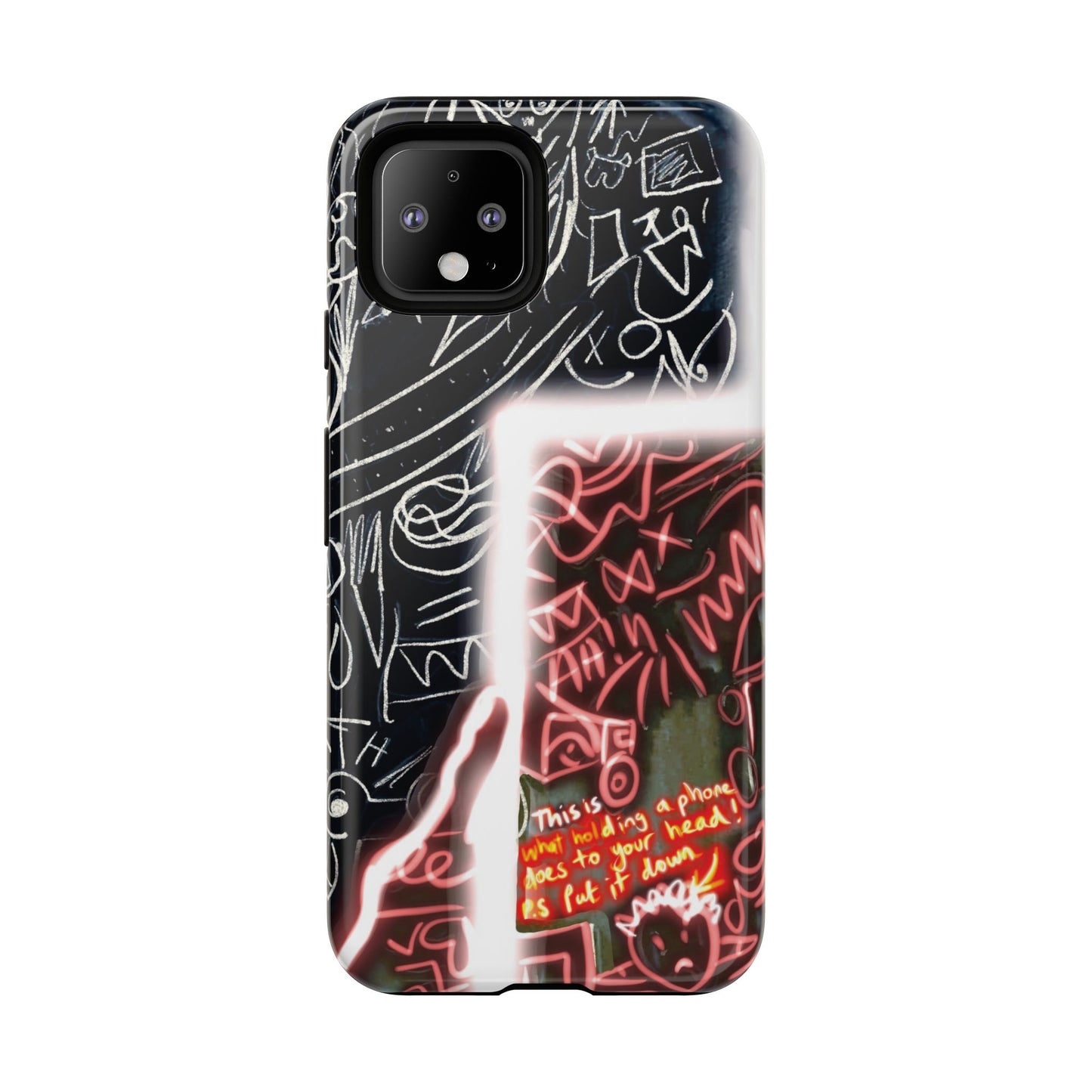 Artistic Phone Case - Unique Design with Quote