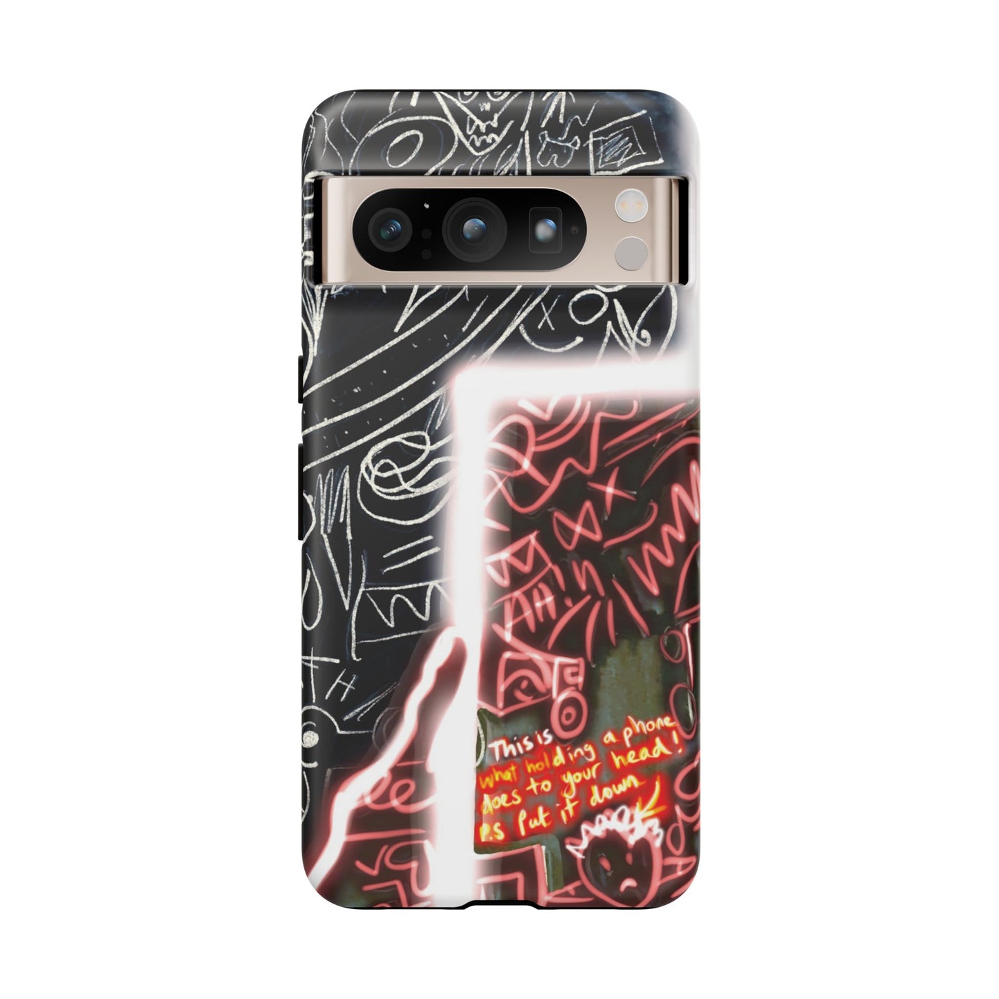 Artistic Phone Case - Unique Design with Quote
