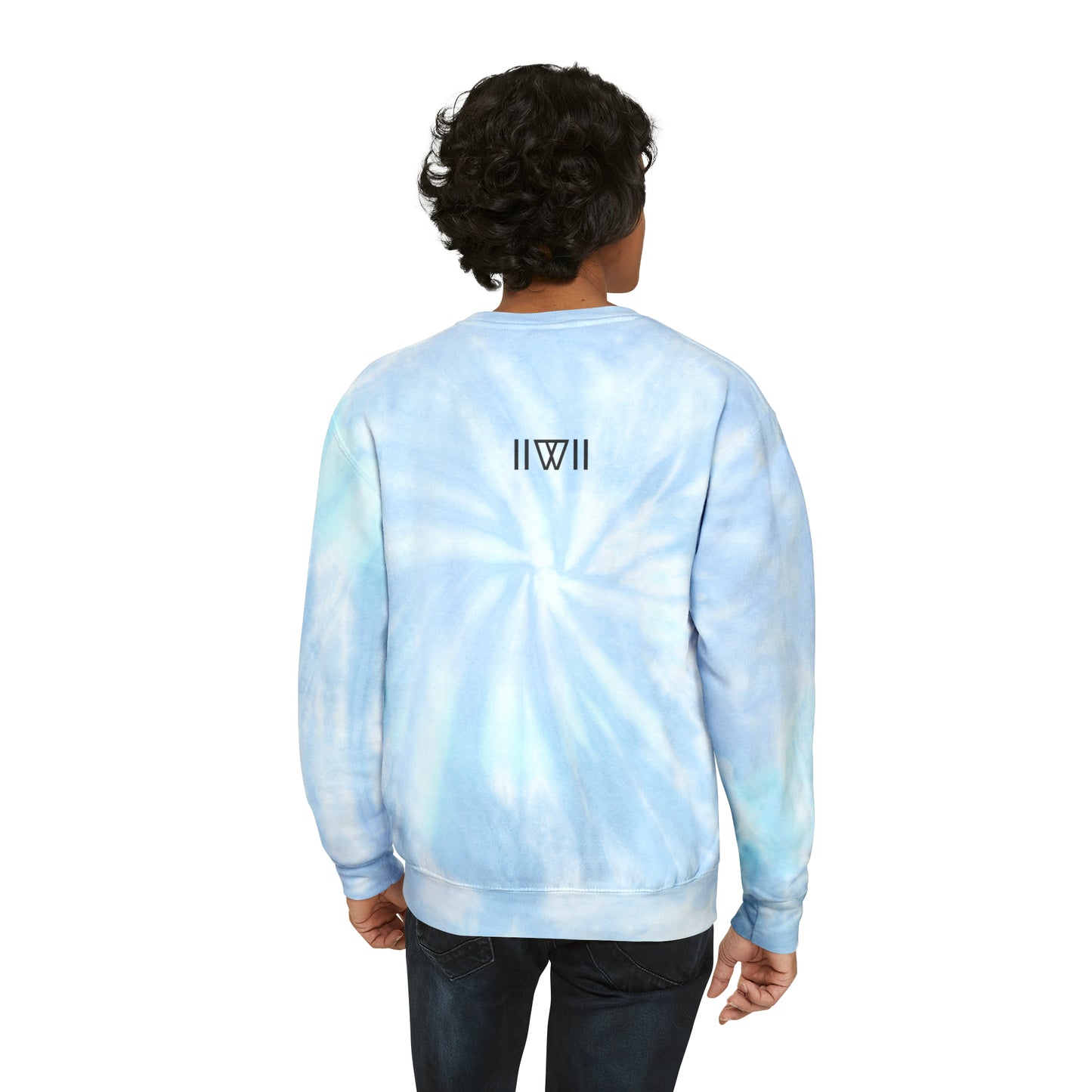 Sweatshirt Jumper Pullover - IIWII logo - Unisex Tie-Dye Sweatshirt