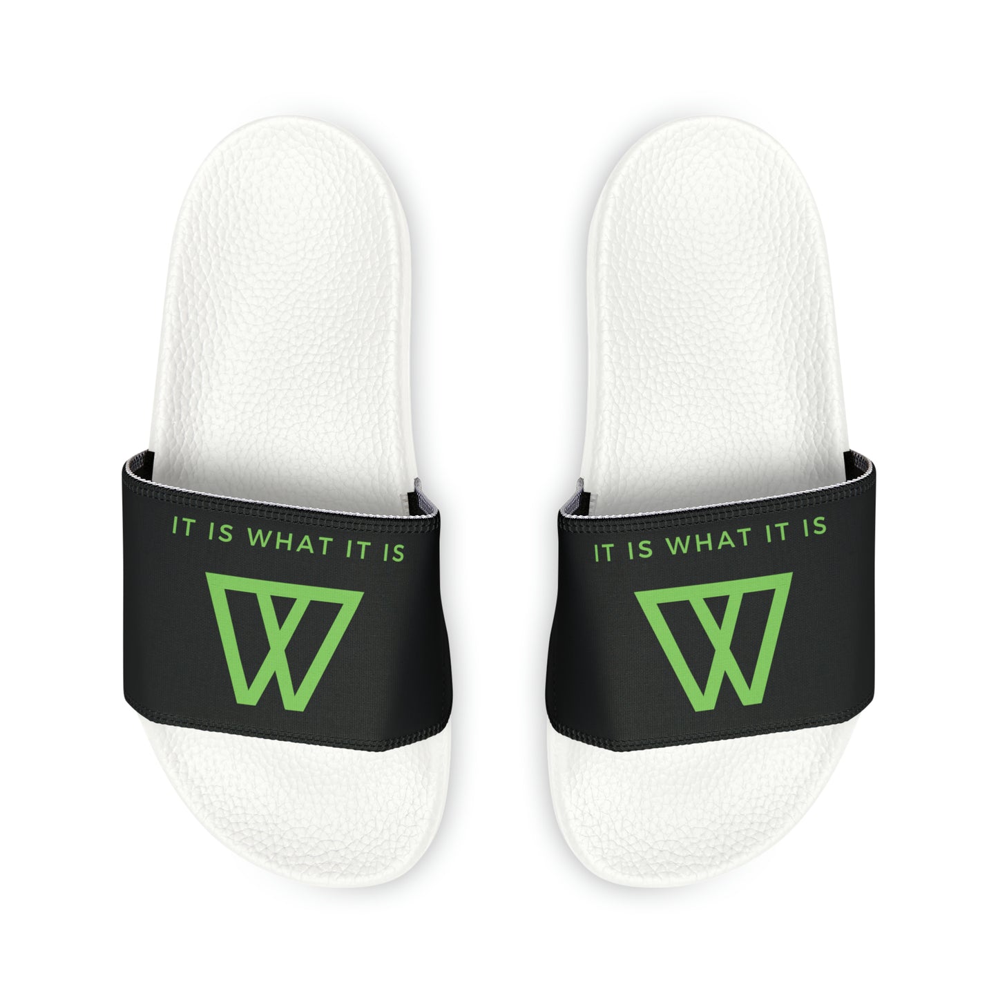 Slide Sandals Flip Flops - IIWII logo branded - Men's PU Slide Sandals
