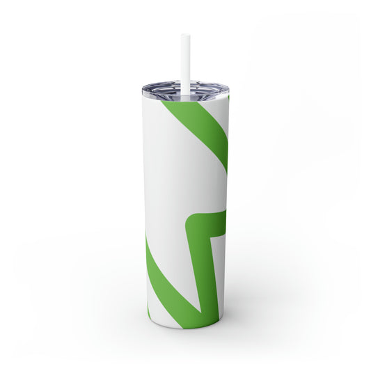 Water Bottle Flask Tumbler - IIWII Skinny Tumbler with Straw, 20oz