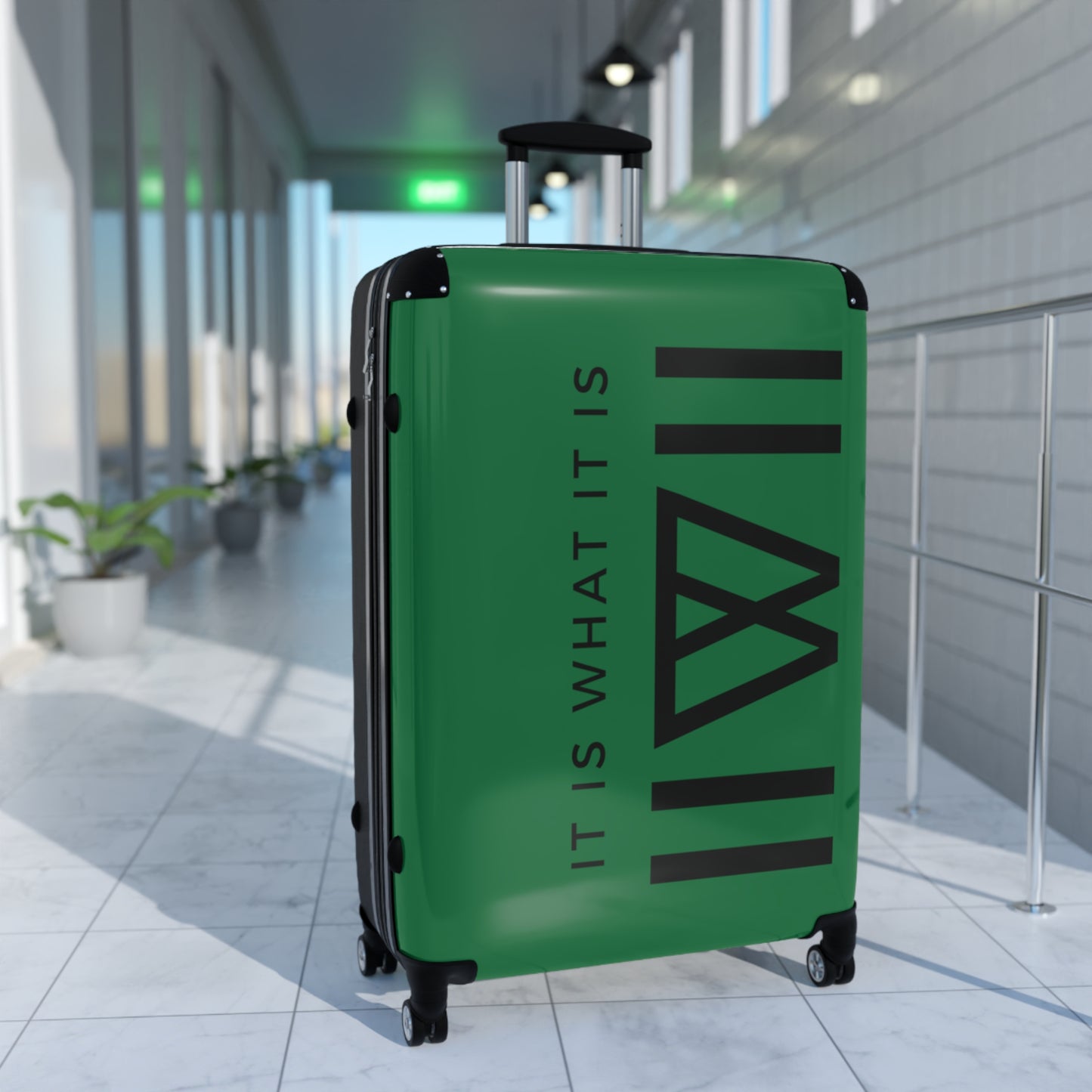 Suitcase *Limited Edition (Green & Black) - IIWII logo branded Suitcase