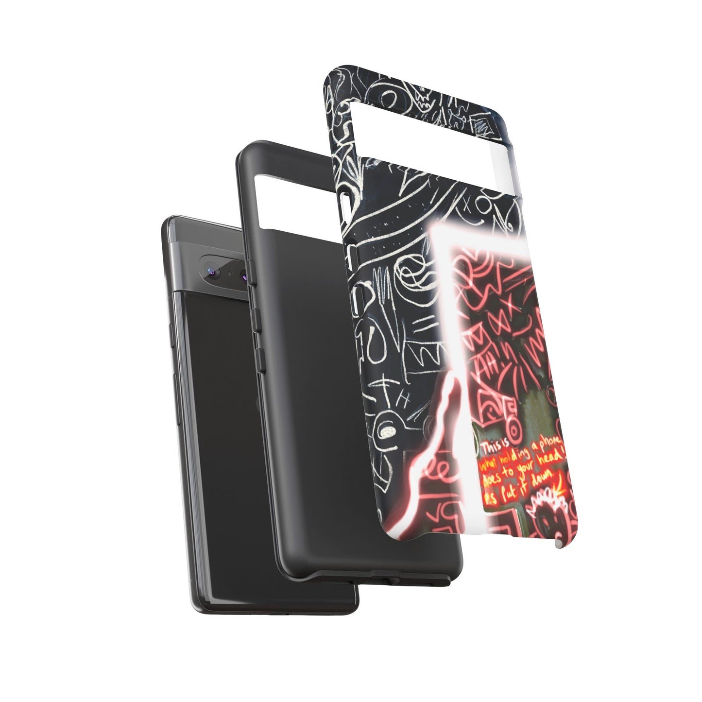 Artistic Phone Case - Unique Design with Quote