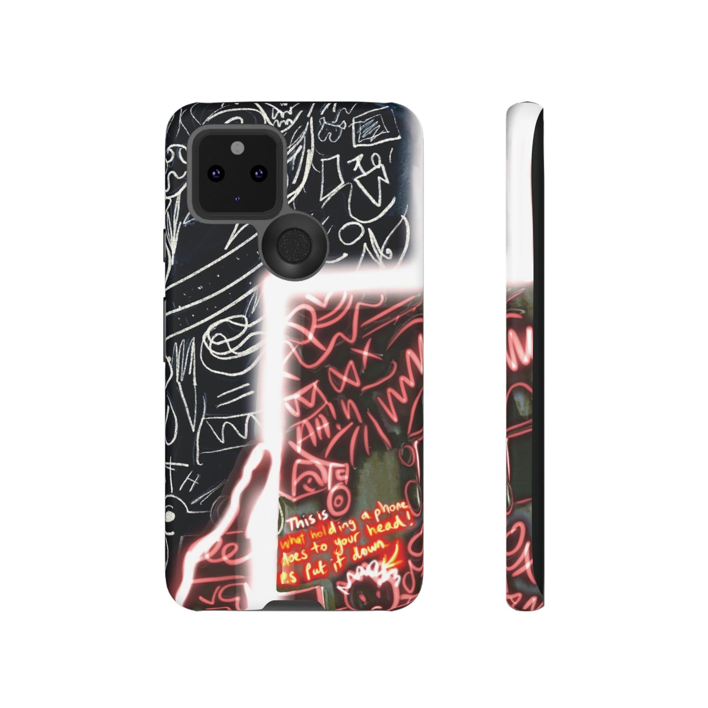 Artistic Phone Case - Unique Design with Quote