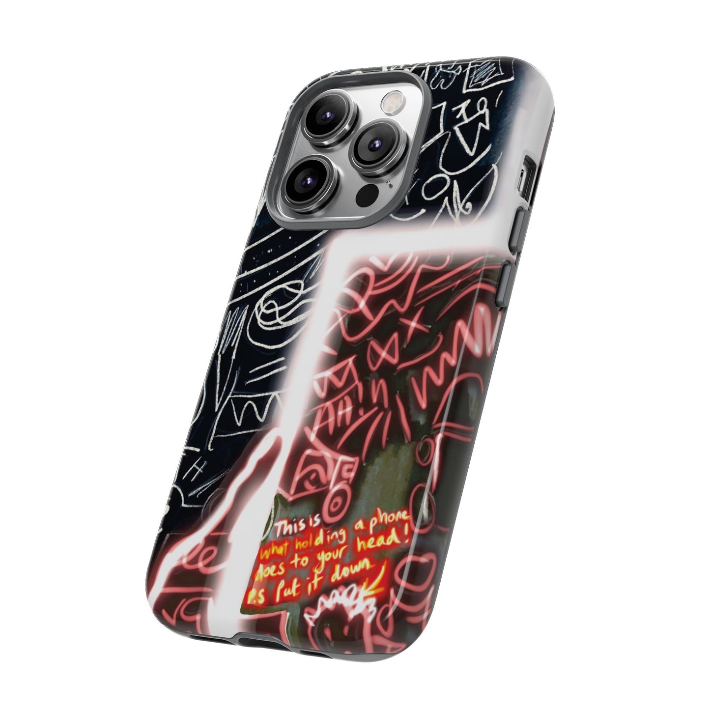 Artistic Phone Case - Unique Design with Quote