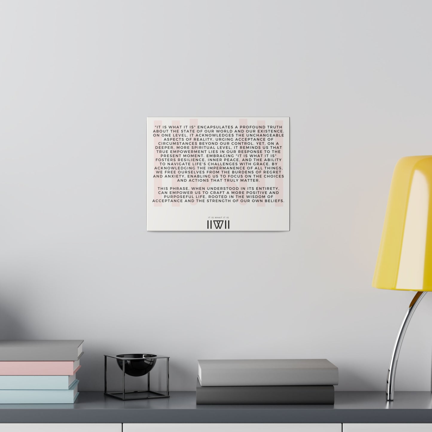 Canvas Art - IIWII statement and meaning - Matte Canvas, Stretched, 0.75"