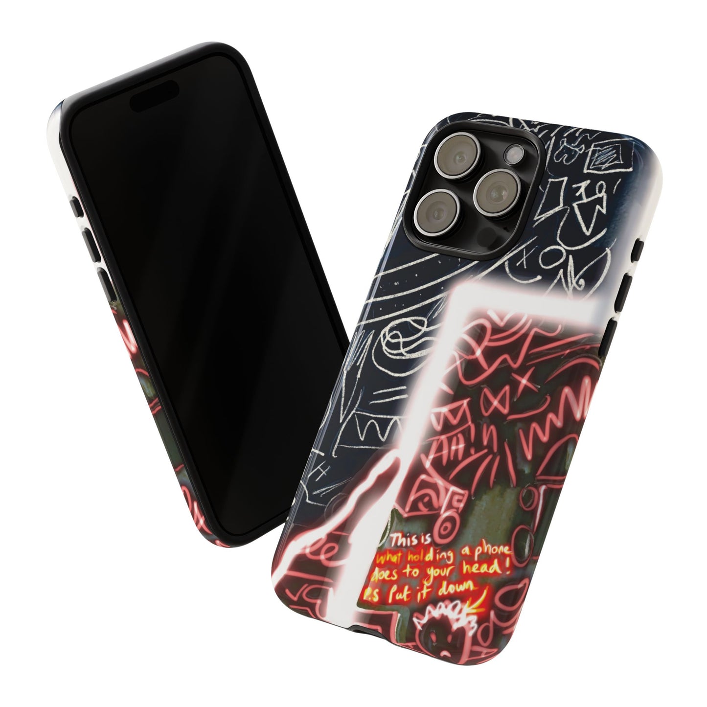 Artistic Phone Case - Unique Design with Quote