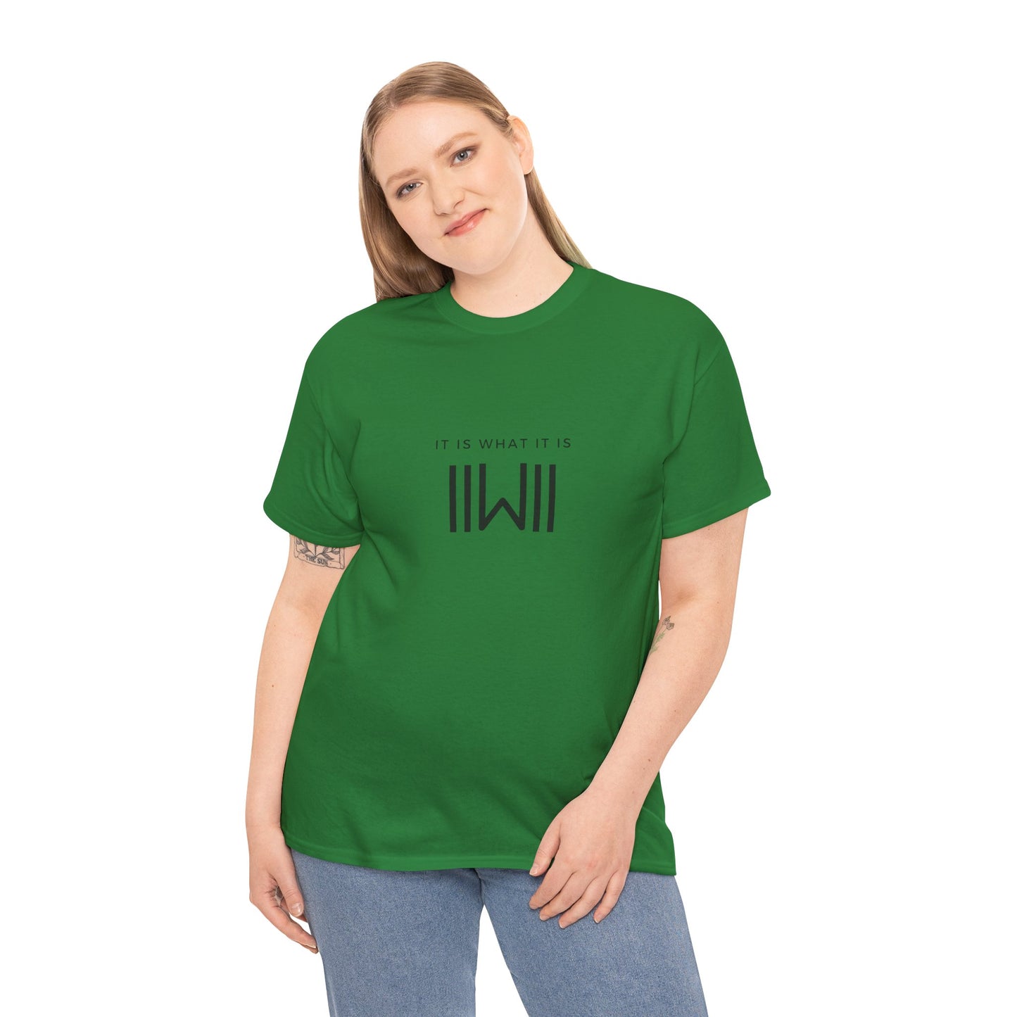 T-Shirt - IIWII "It Is What It Is" logo - Unisex Heavy Cotton Tee Shirt