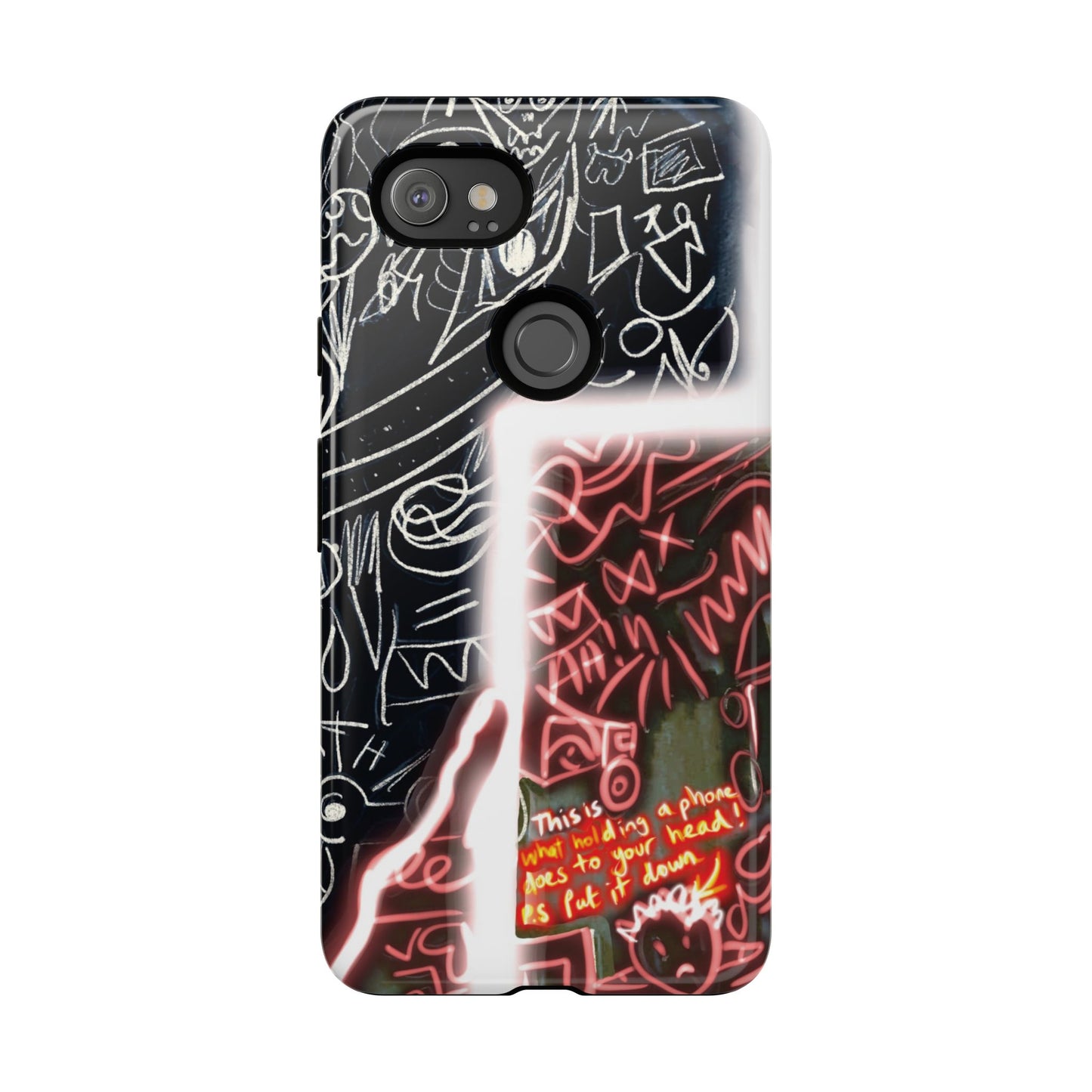 Artistic Phone Case - Unique Design with Quote
