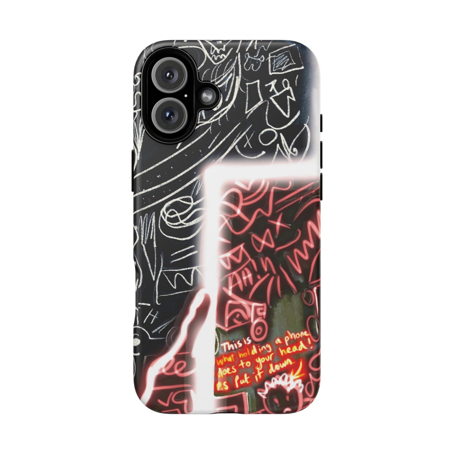 Artistic Phone Case - Unique Design with Quote