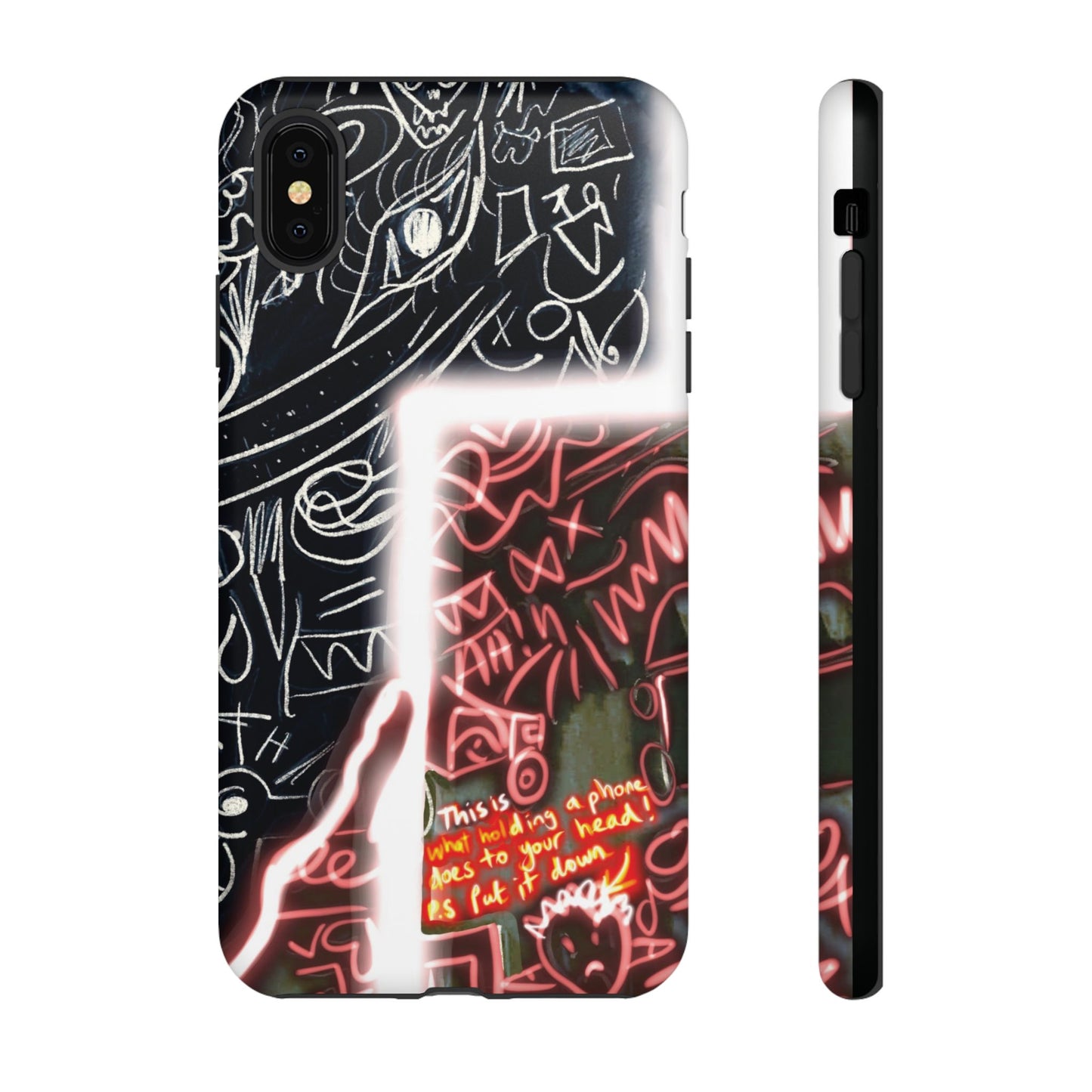 Artistic Phone Case - Unique Design with Quote