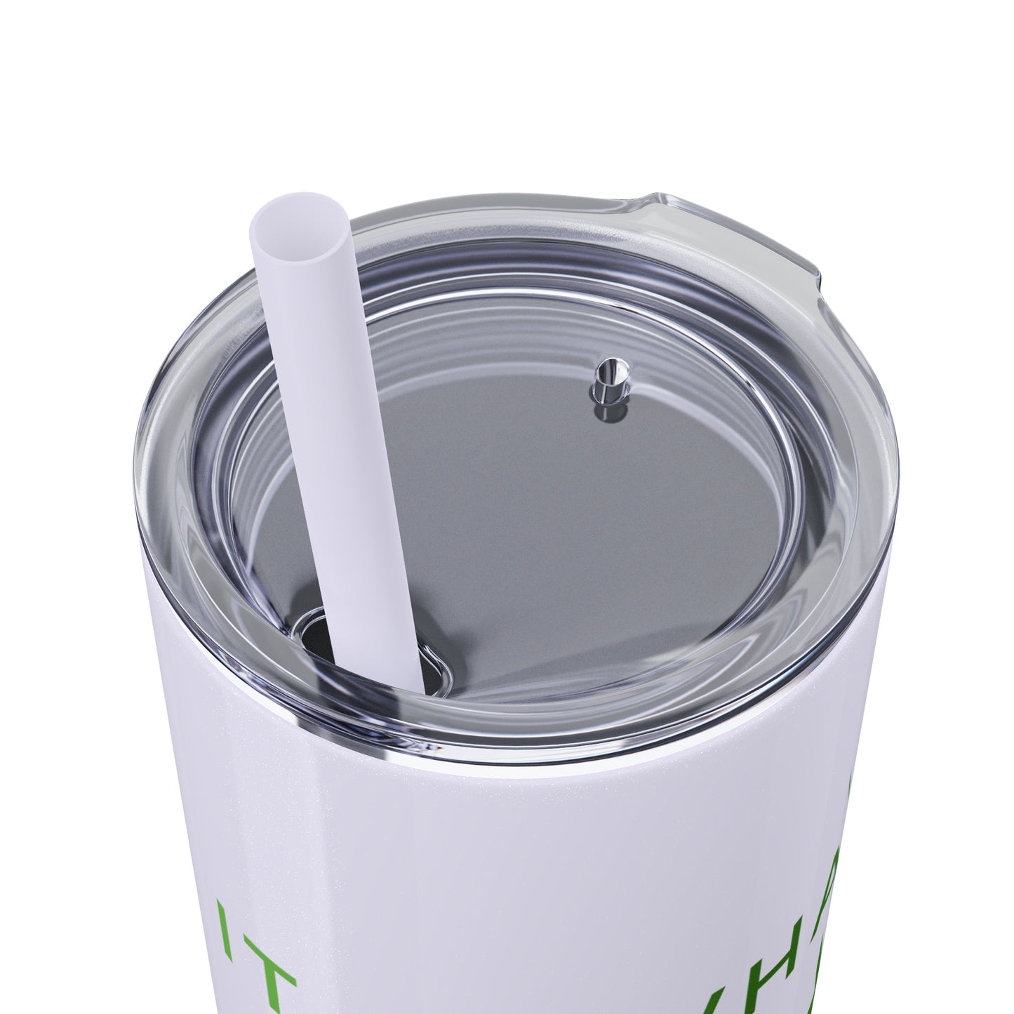 Water Bottle Flask Tumbler - IIWII Skinny Tumbler with Straw, 20oz