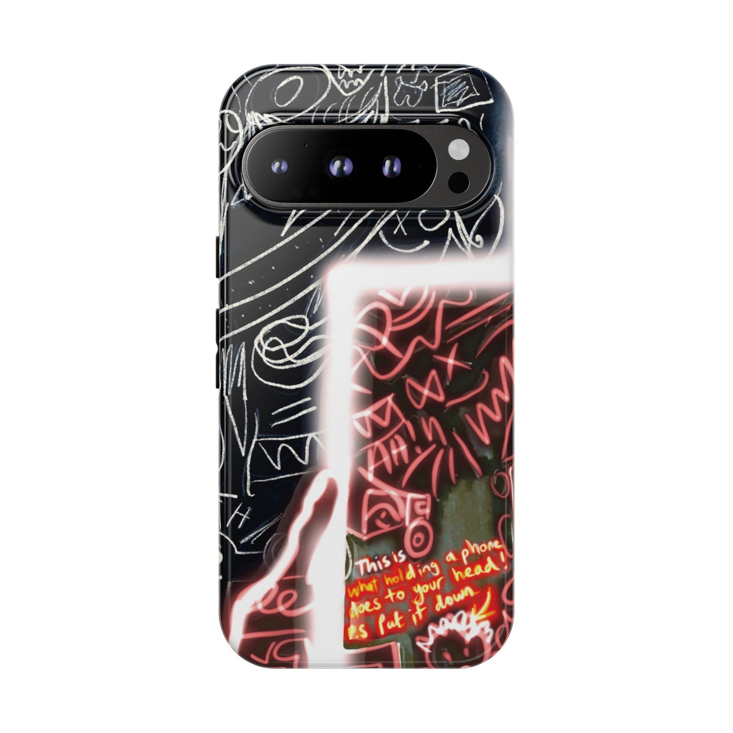 Artistic Phone Case - Unique Design with Quote