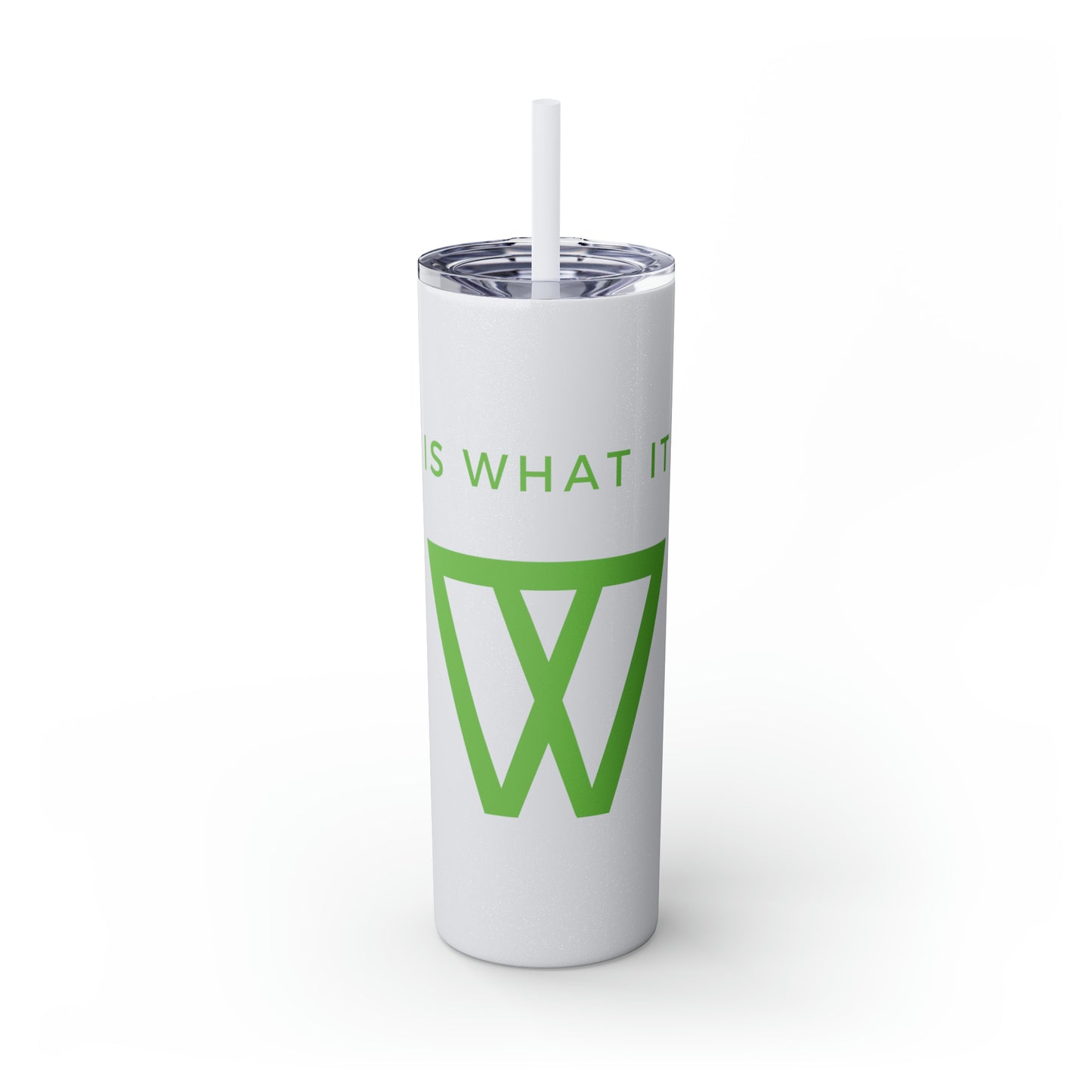Water Bottle Flask Tumbler - IIWII Skinny Tumbler with Straw, 20oz
