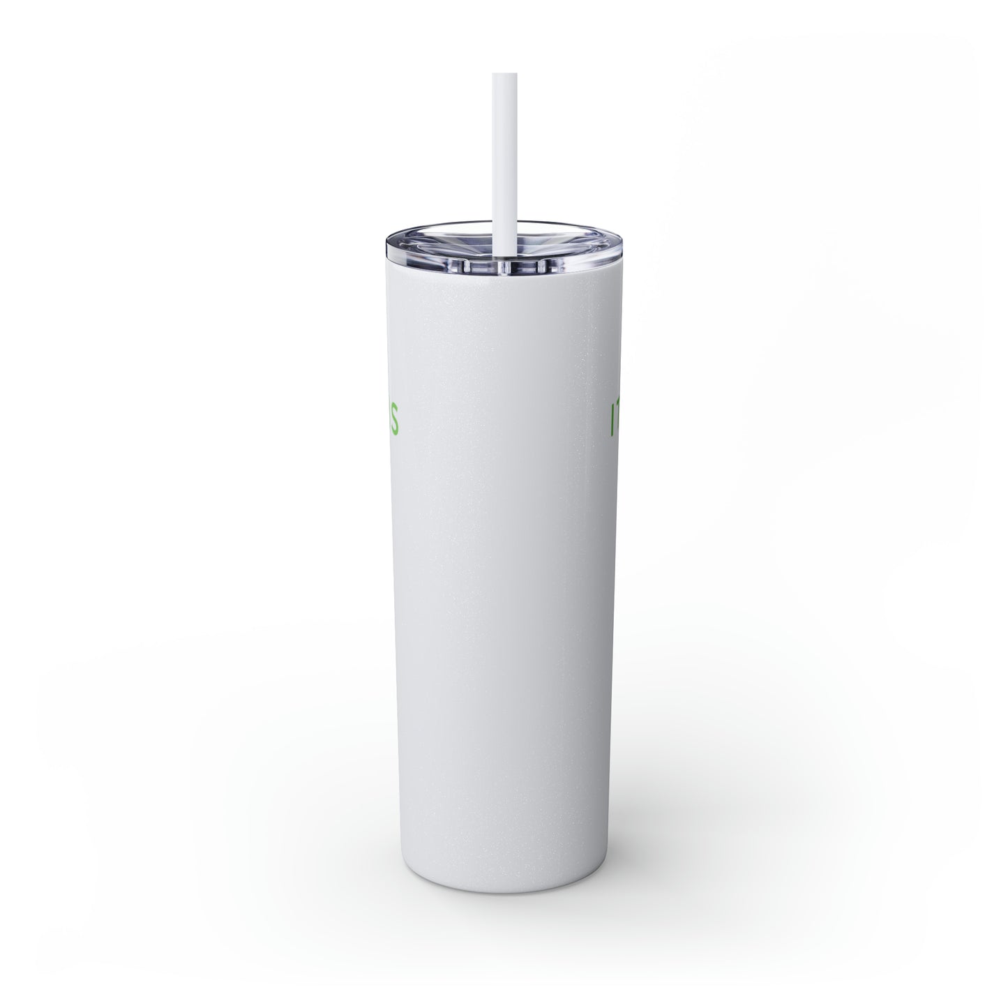 Water Bottle Flask Tumbler - IIWII Skinny Tumbler with Straw, 20oz