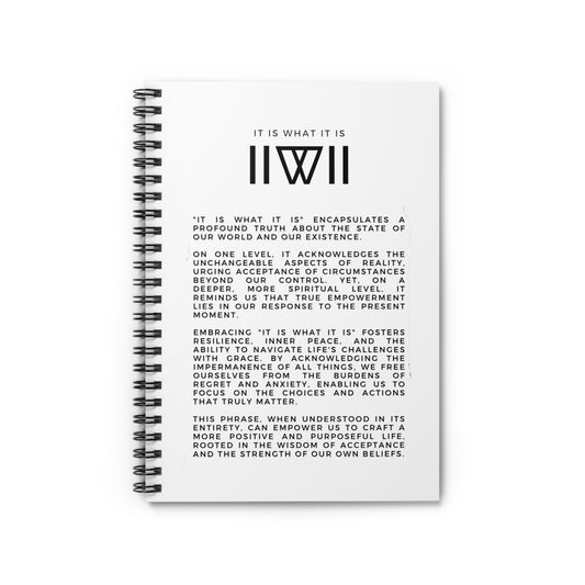 IIWII Thoughtful and Inspired - Spiral Notebook - Ruled Line