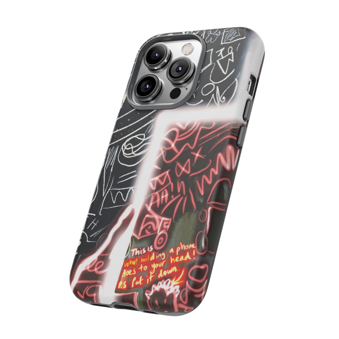 Artistic Phone Case - Unique Design with Quote
