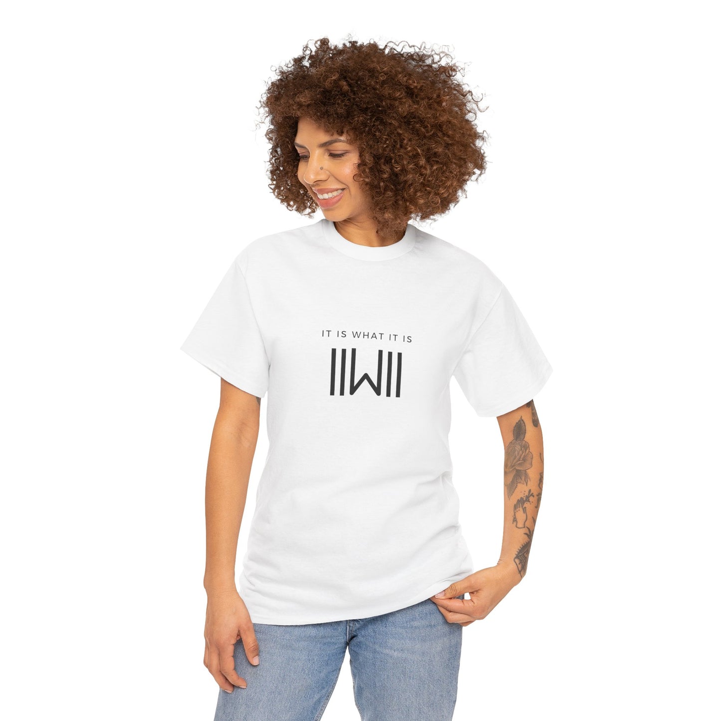 T-Shirt - IIWII "It Is What It Is" logo - Unisex Heavy Cotton Tee Shirt