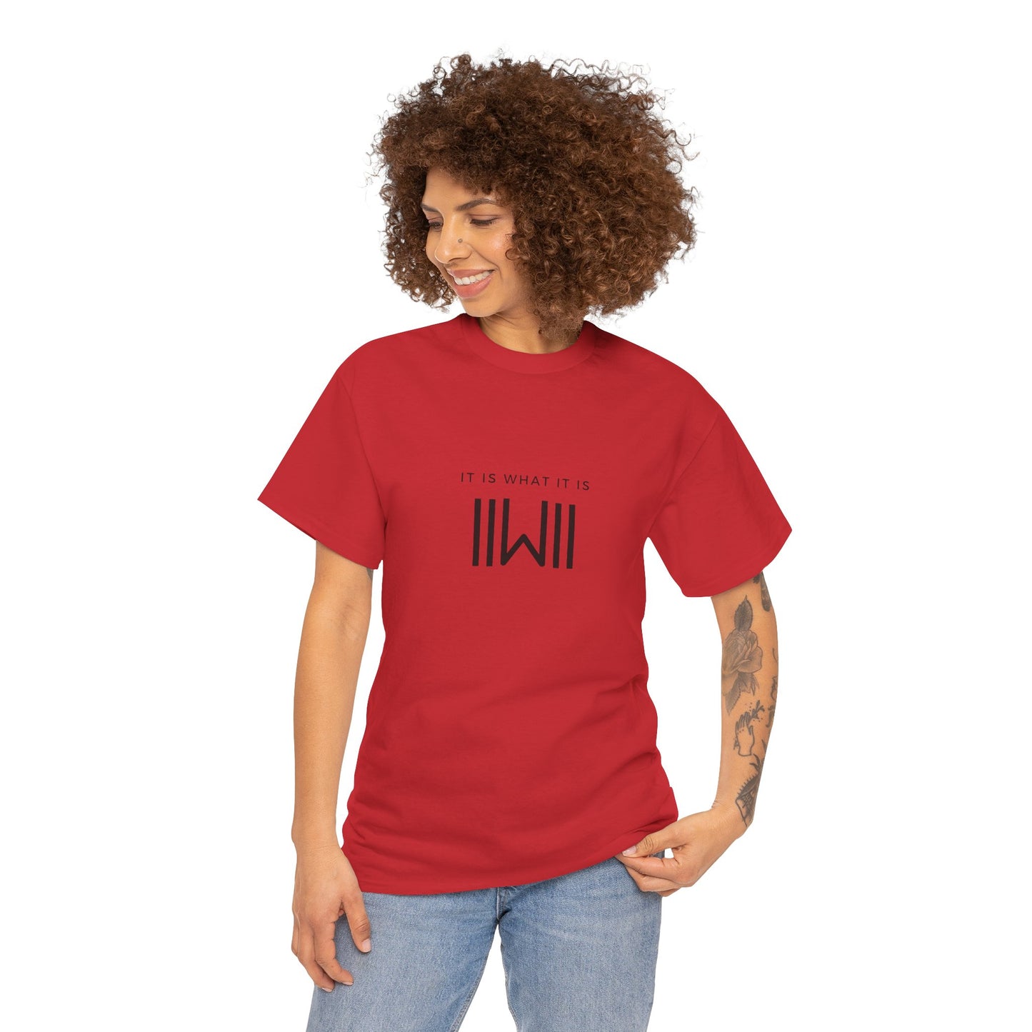 T-Shirt - IIWII "It Is What It Is" logo - Unisex Heavy Cotton Tee Shirt