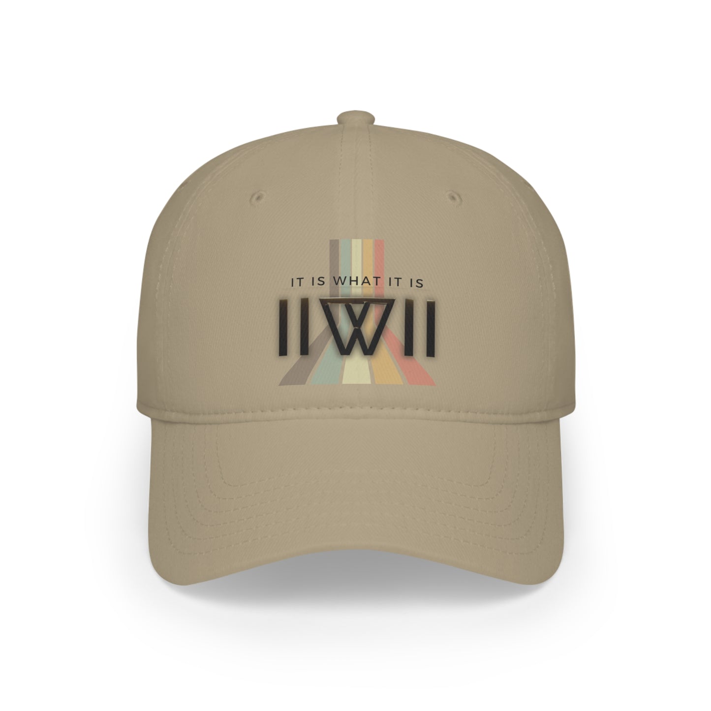 Baseball Cap IIWII pastel rainbow Low Profile