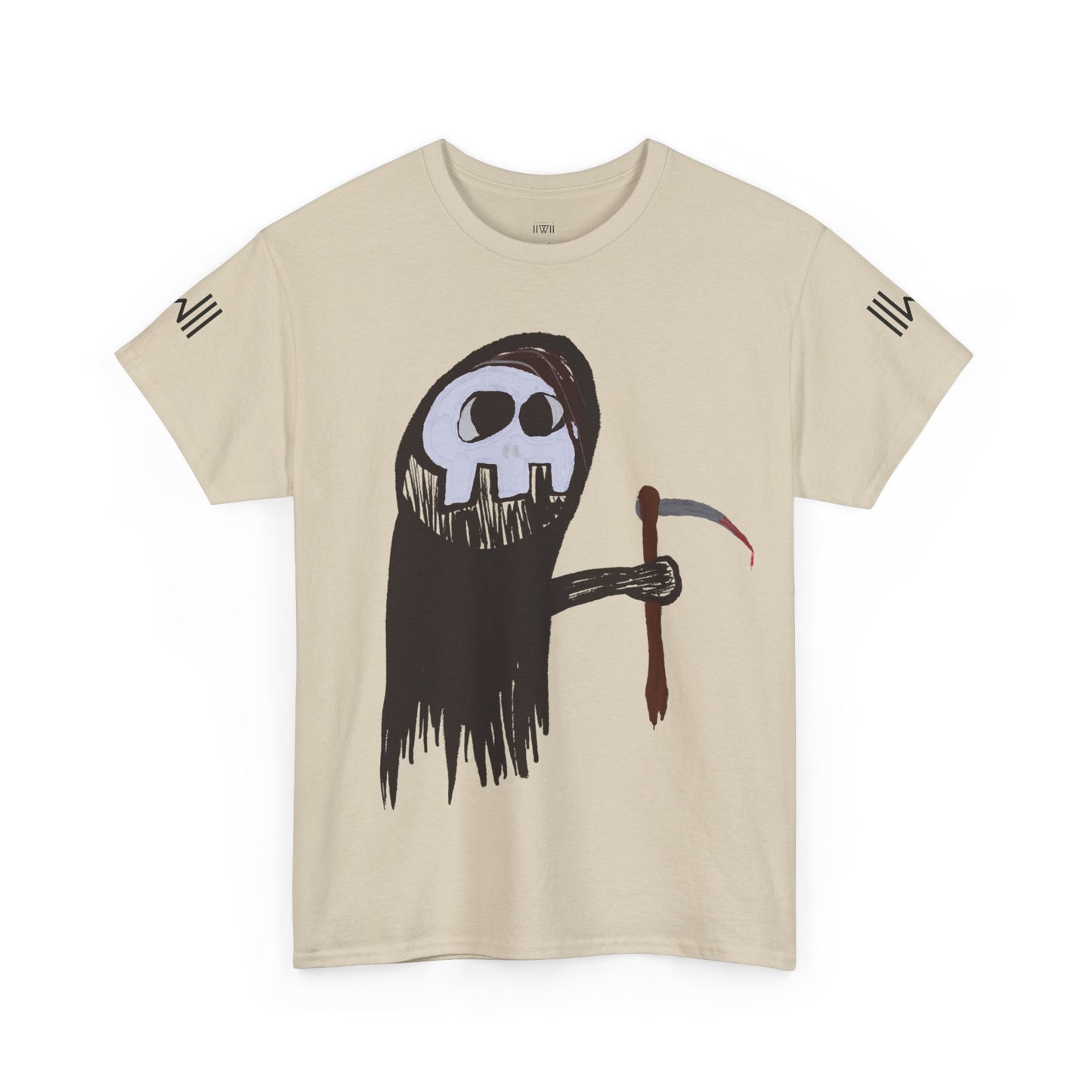 Brian the Grim Reaper Heavy Cotton Graphic Tee - Edgy Casual Wear