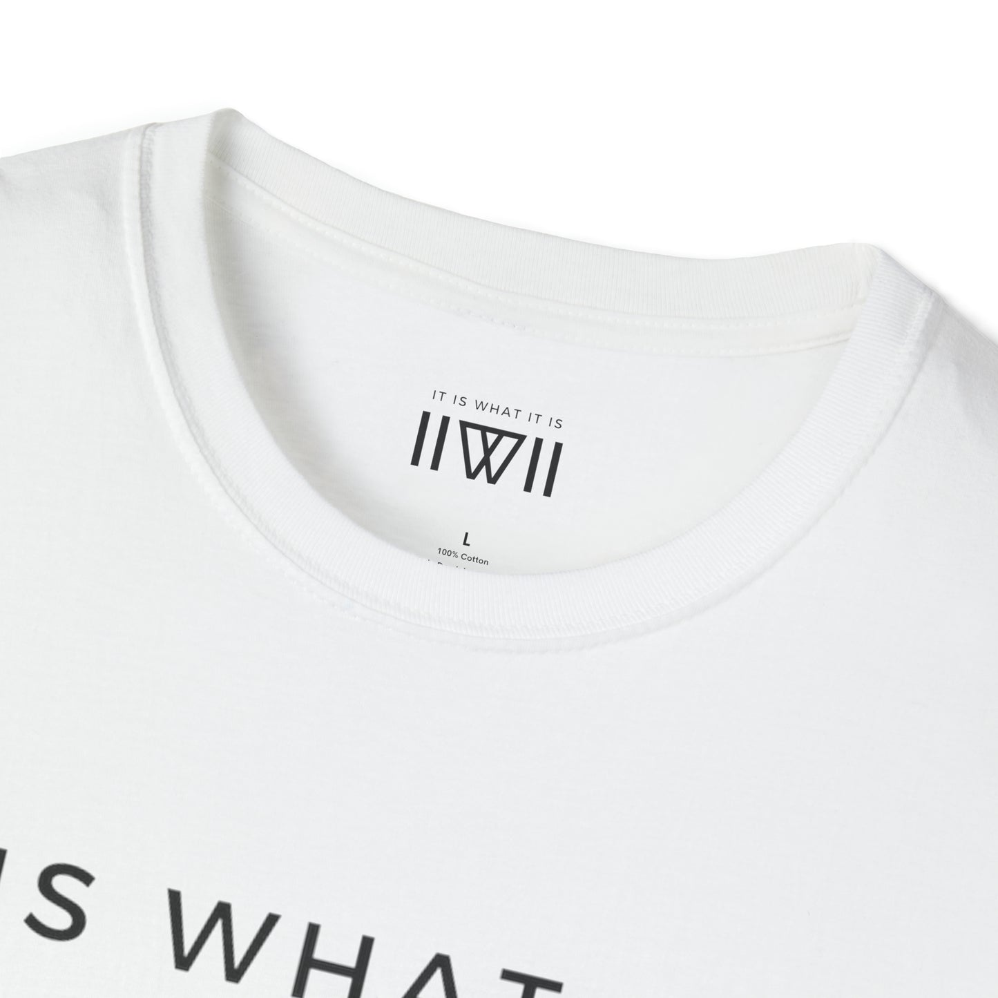 T-Shirt - The Big Logo - IIWII "It Is What It Is" Unisex Soft style T-Shirt tee