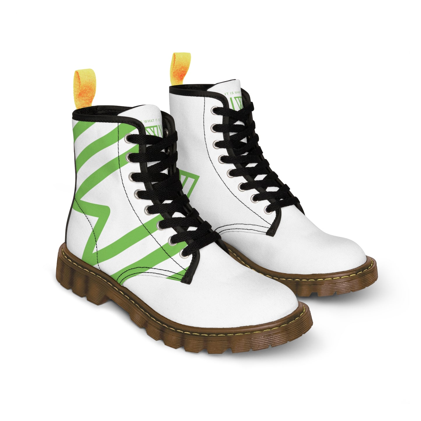 Boots Dr. Martin Style *Limited edition IIWII Men's Canvas Boots in black and brown soul