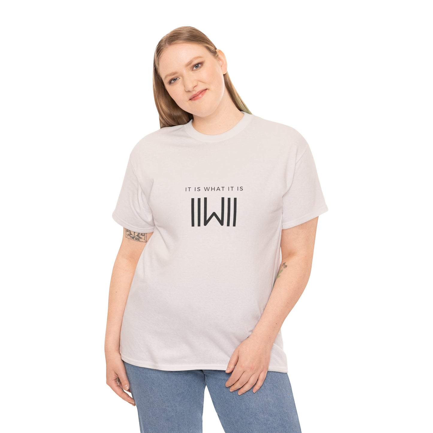 T-Shirt - IIWII "It Is What It Is" logo - Unisex Heavy Cotton Tee Shirt
