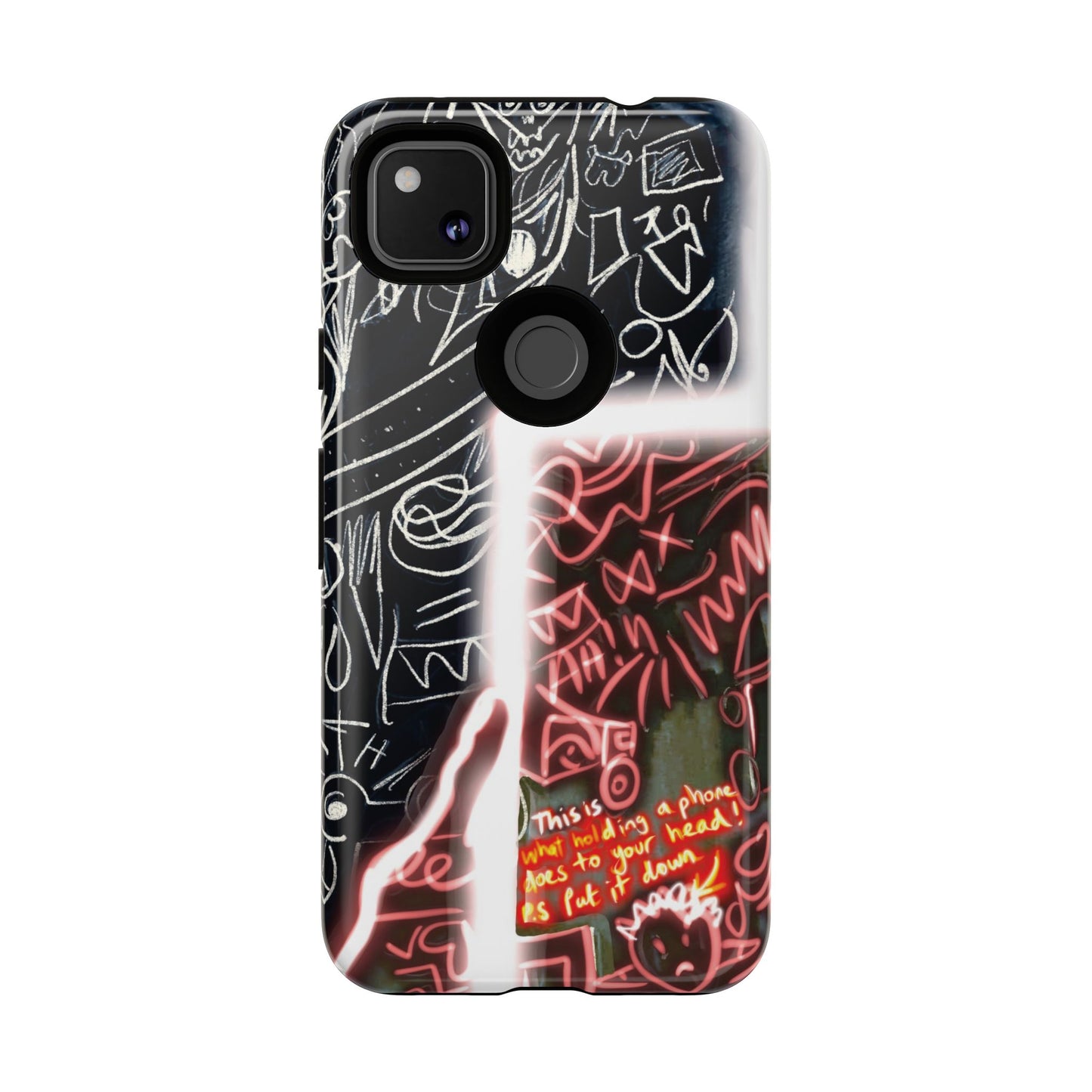Artistic Phone Case - Unique Design with Quote