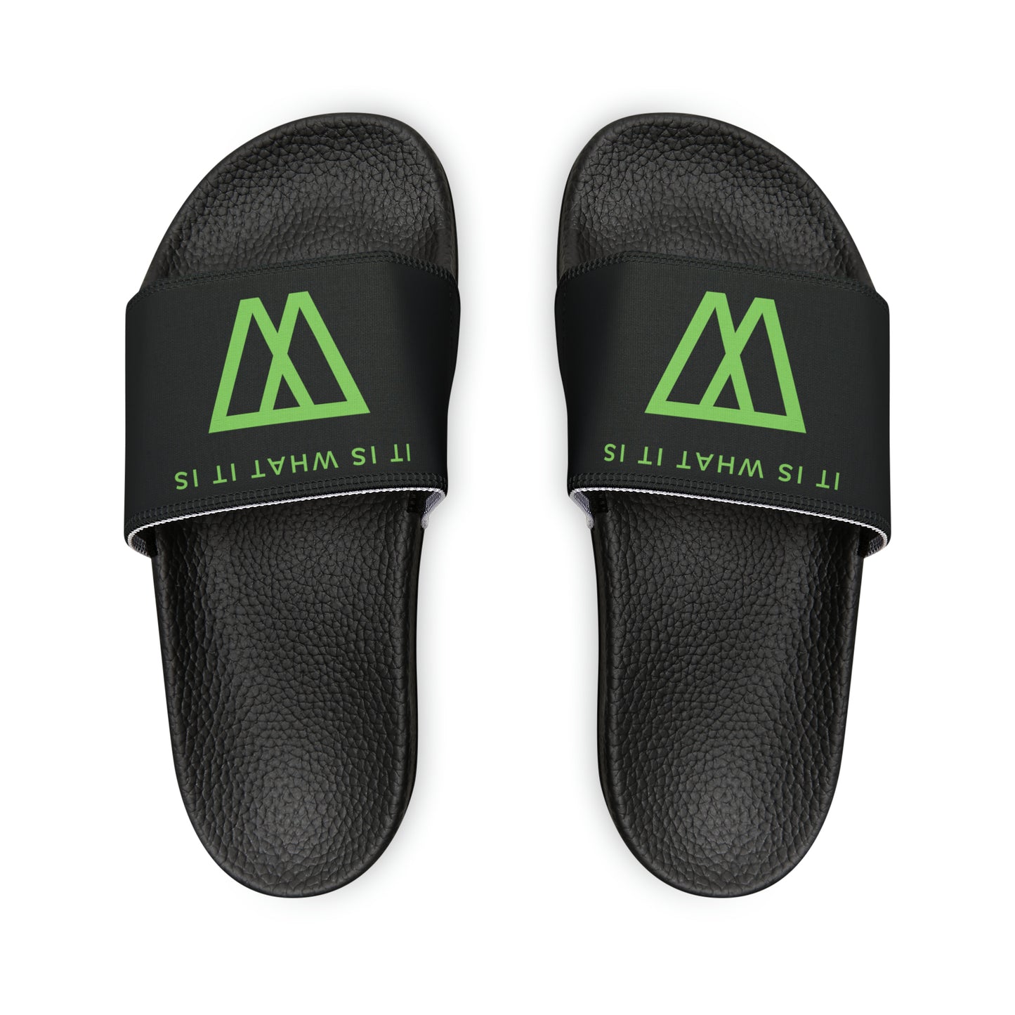 Slide Sandals Flip Flops - IIWII logo branded - Men's PU Slide Sandals