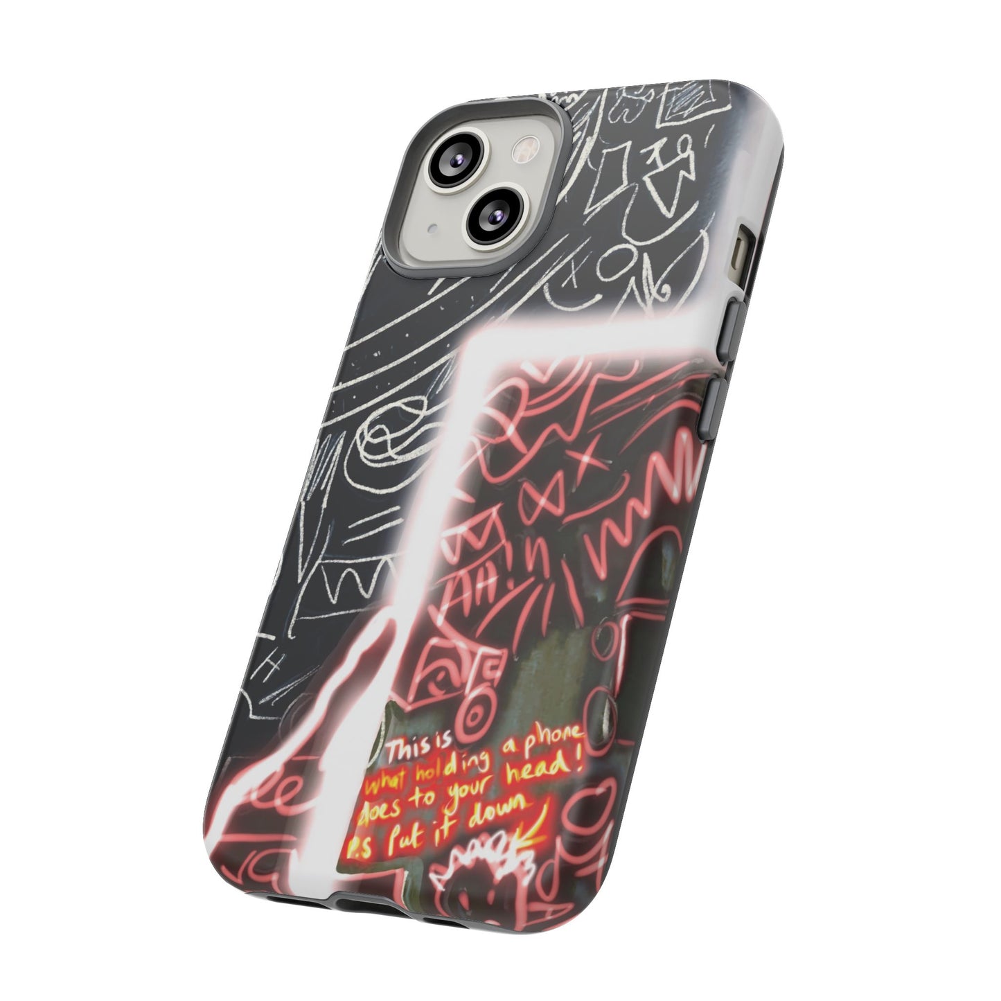 Artistic Phone Case - Unique Design with Quote