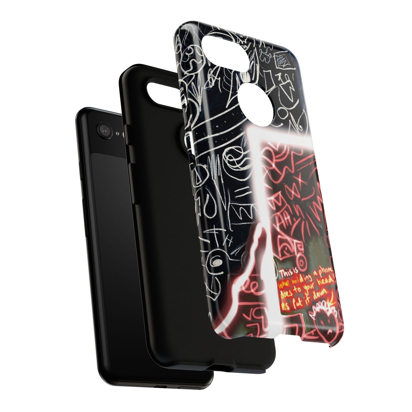 Artistic Phone Case - Unique Design with Quote