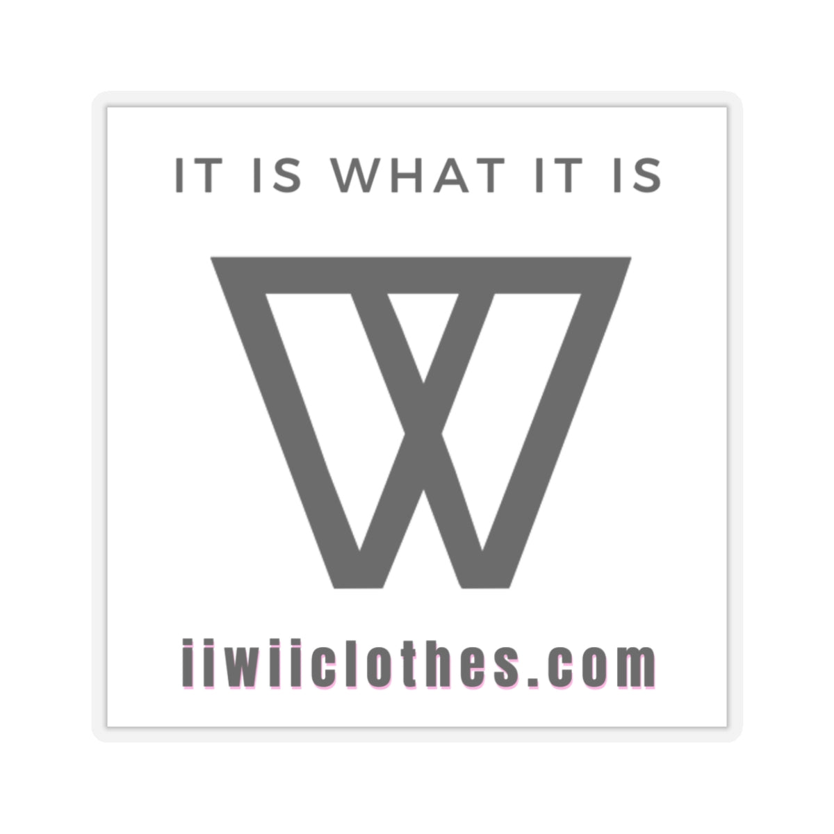 IIWII *graphic logo* Kiss-Cut Stickers